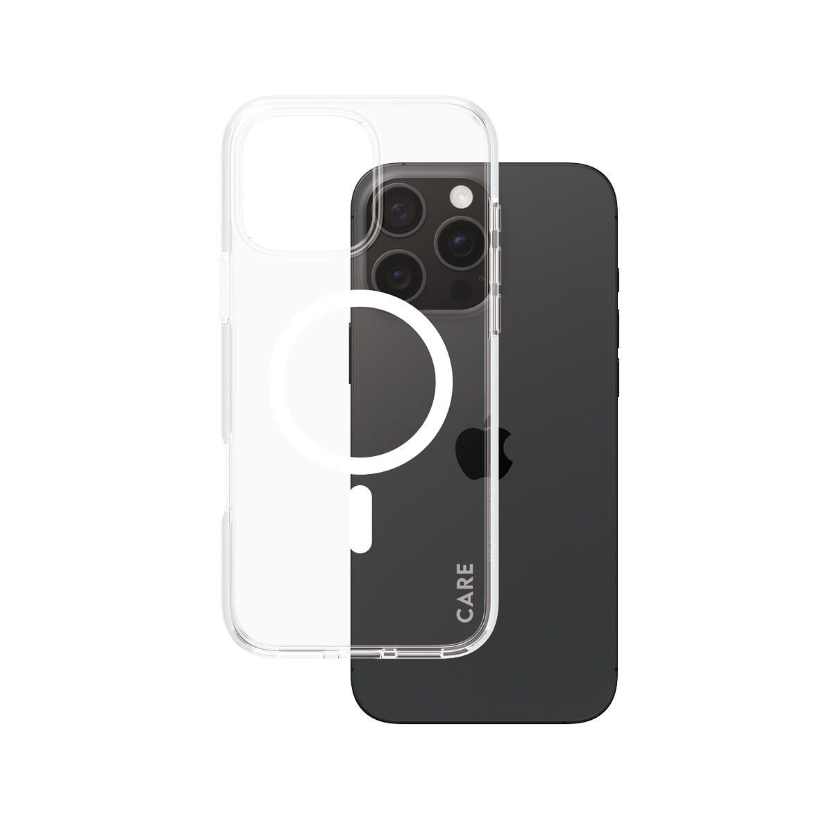 CARE by PanzerGlass® Flagship Case Transparent Urban Combat Weiß MagSafe für iPhone 16 Pro Max