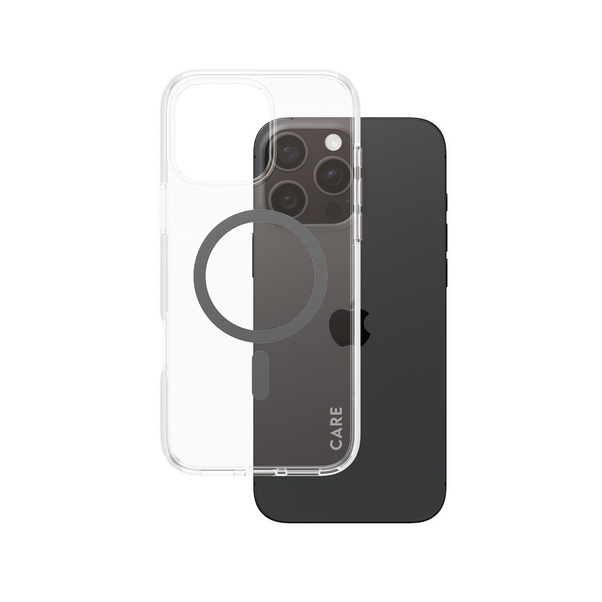 CARE by PanzerGlass® Flagship Case Transparent Urban Combat Schwarz MagSafe für iPhone 16 Pro Max