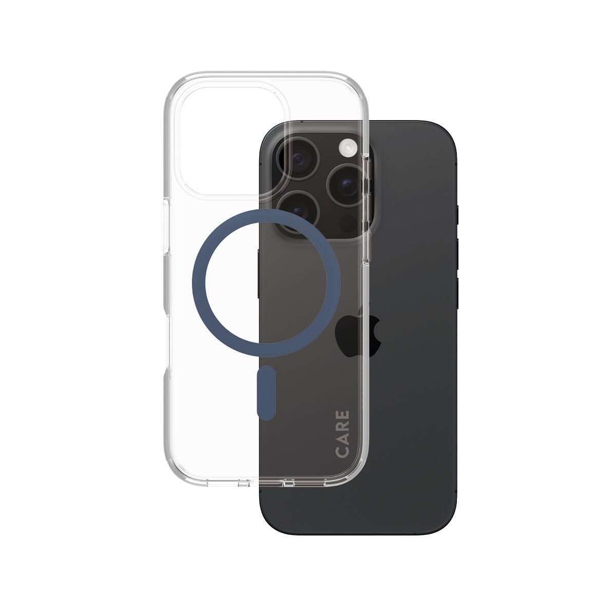 CARE by PanzerGlass® Flagship Case Transparent Urban Combat Blau MagSafe für iPhone 16 Pro