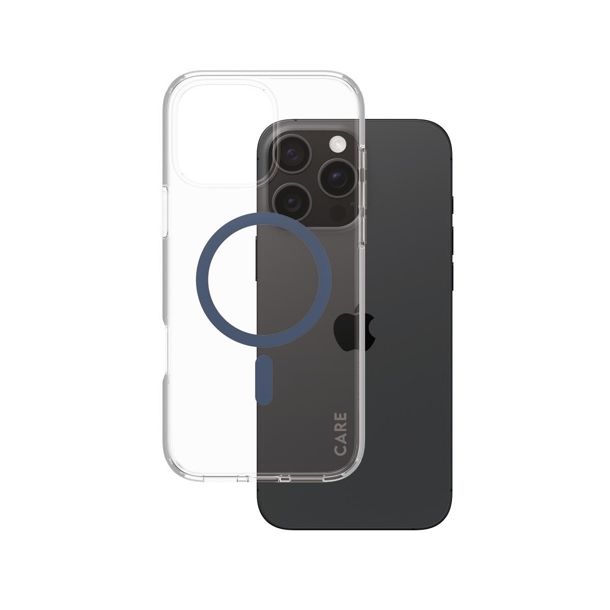 CARE by PanzerGlass® Flagship Case Transparent Urban Combat Blau MagSafe für iPhone 16 Pro Max