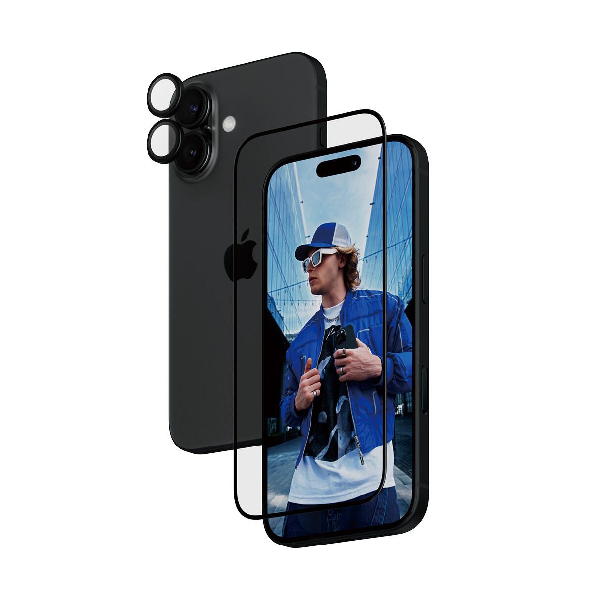 PanzerGlass® 2-in-1 Schutzset für iPhone 16
