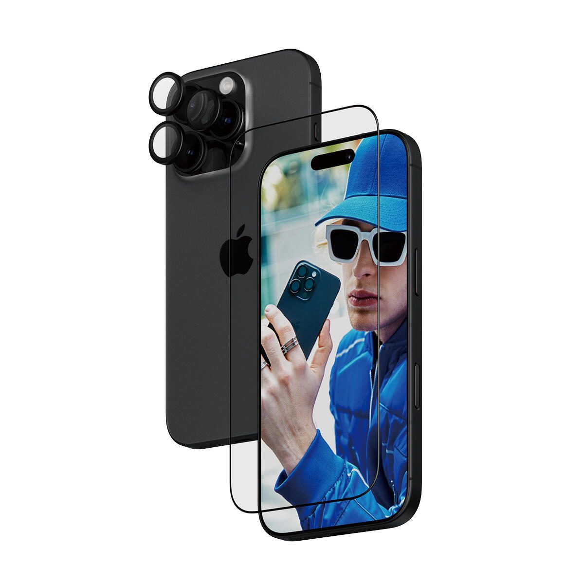PanzerGlass® 2-in-1 Schutzset für iPhone 16 Pro