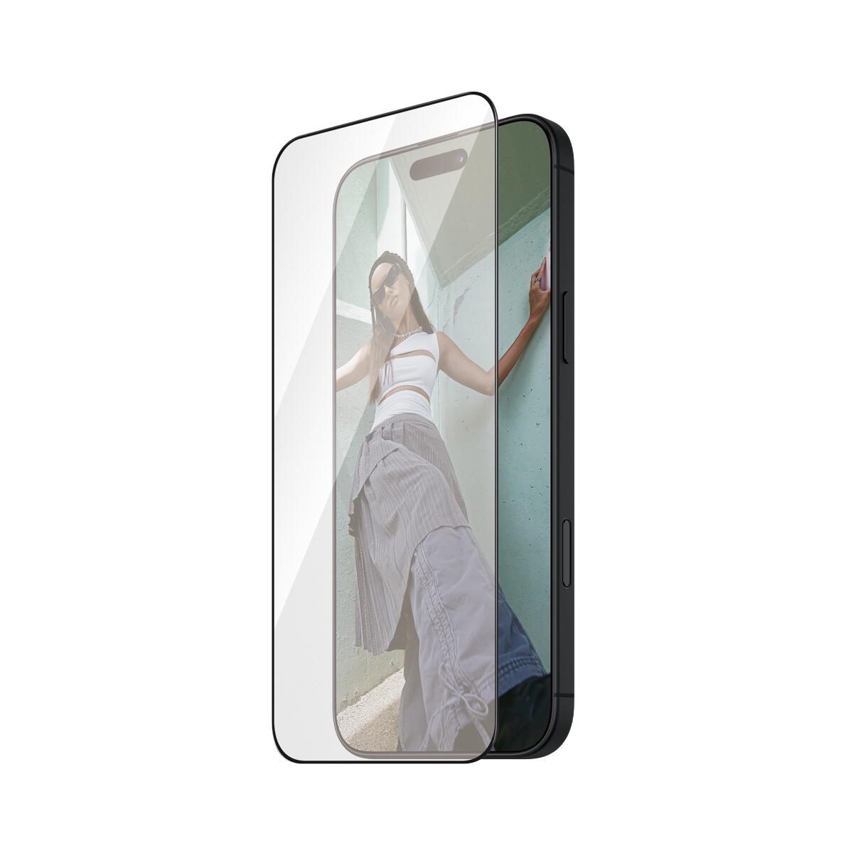 SAFE. by PanzerGlass® Displayschutz Schwarz Rahmen für iPhone 16 Pro - Ultra-Wide Fit