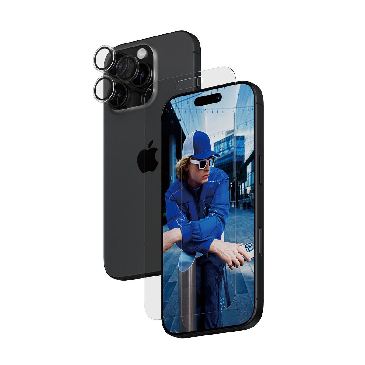 PanzerGlass® 2-in-1 Schutzset für iPhone 16 Pro