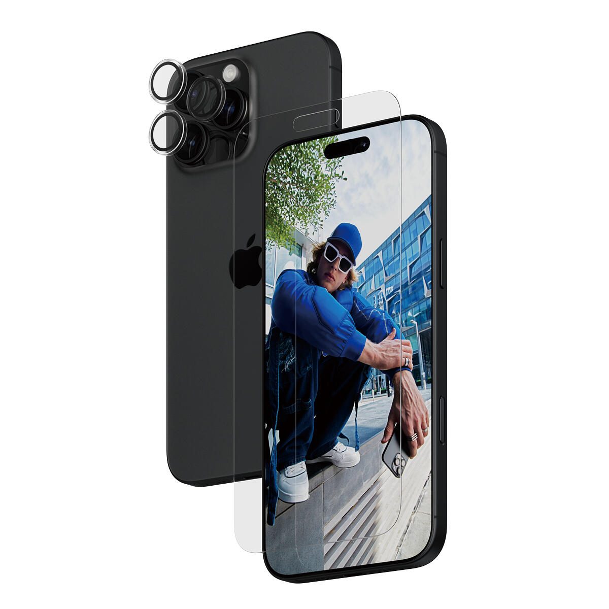 PanzerGlass® 2-in-1 Schutzset für iPhone 16 Pro Max