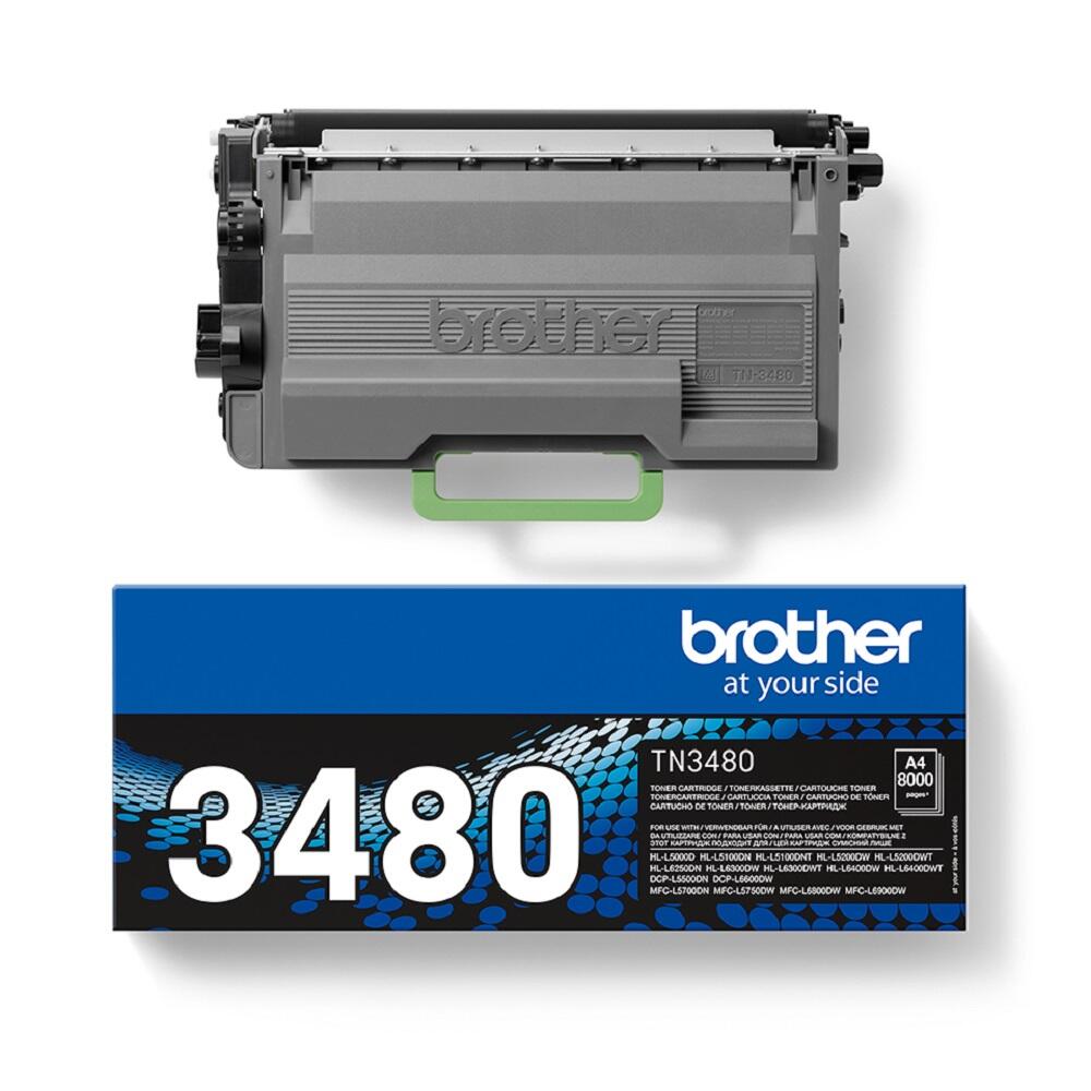 Brother Original TN-3480 Toner - Doppelpack schwarz (2x TN3480)
