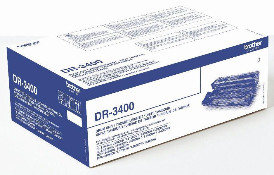 Brother Original DR3400 - Trommeleinheit 50.000 für Brother HL-L5000, L5050, L5100, L5200, L6250