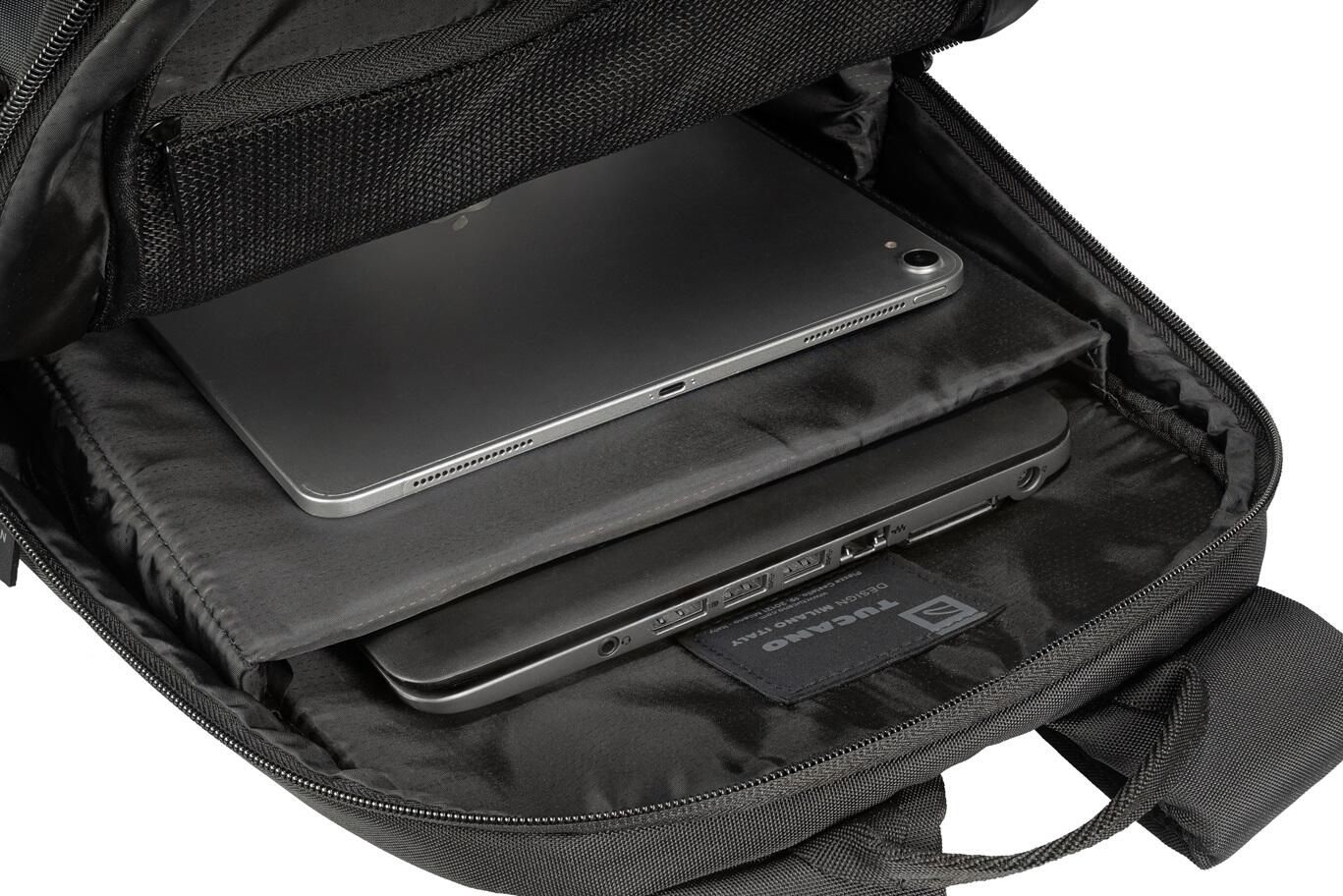 Tucano Forte Rucksack für Notebook 15,6' und Apple MacBook Pro 16' - Schwarz