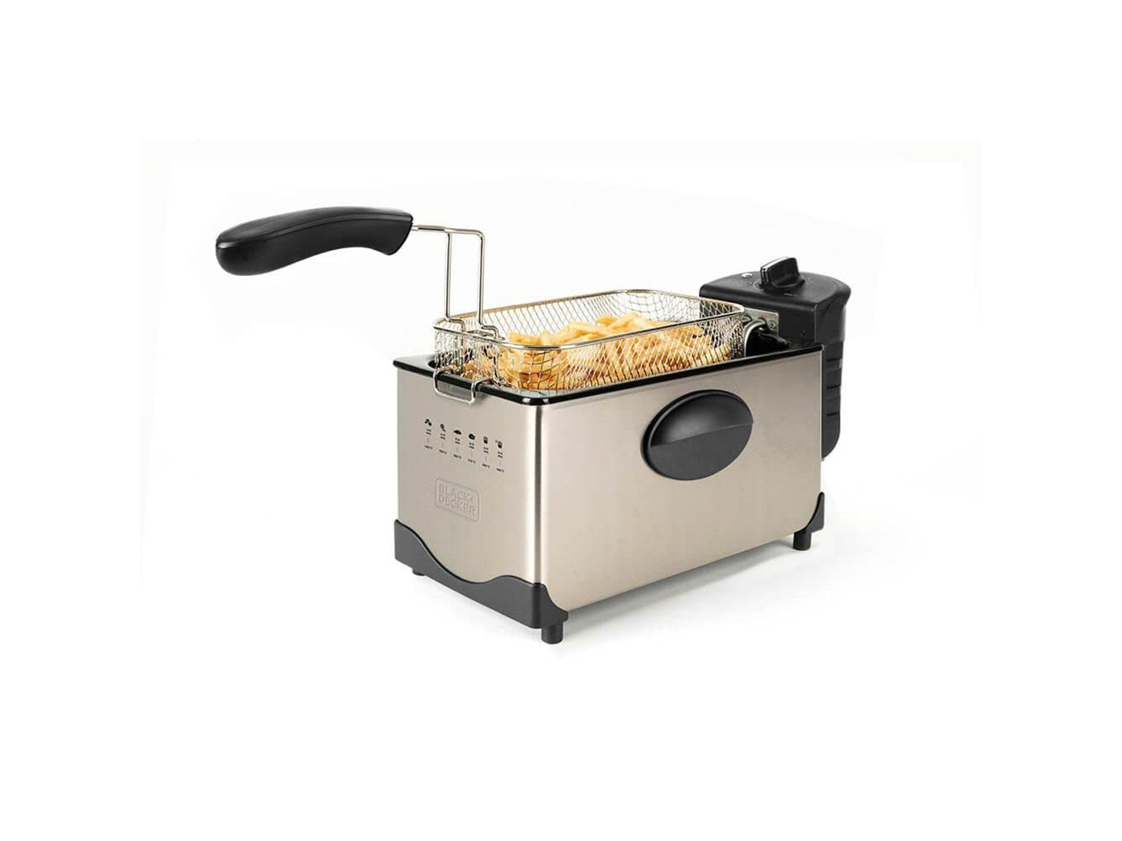 Black & Decker Deep Fryer 3L Brushed