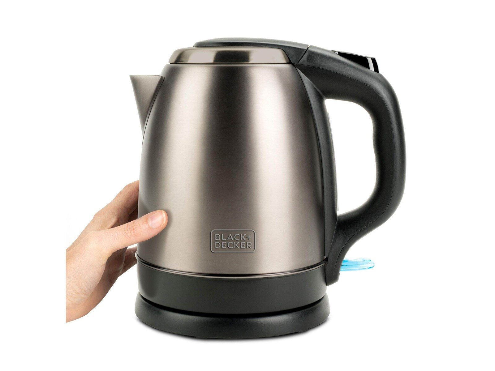 Black & Decker Wasserkocher Kettle 1.2L Brushed Steel - Gebürstetes Stahl - 2200 W