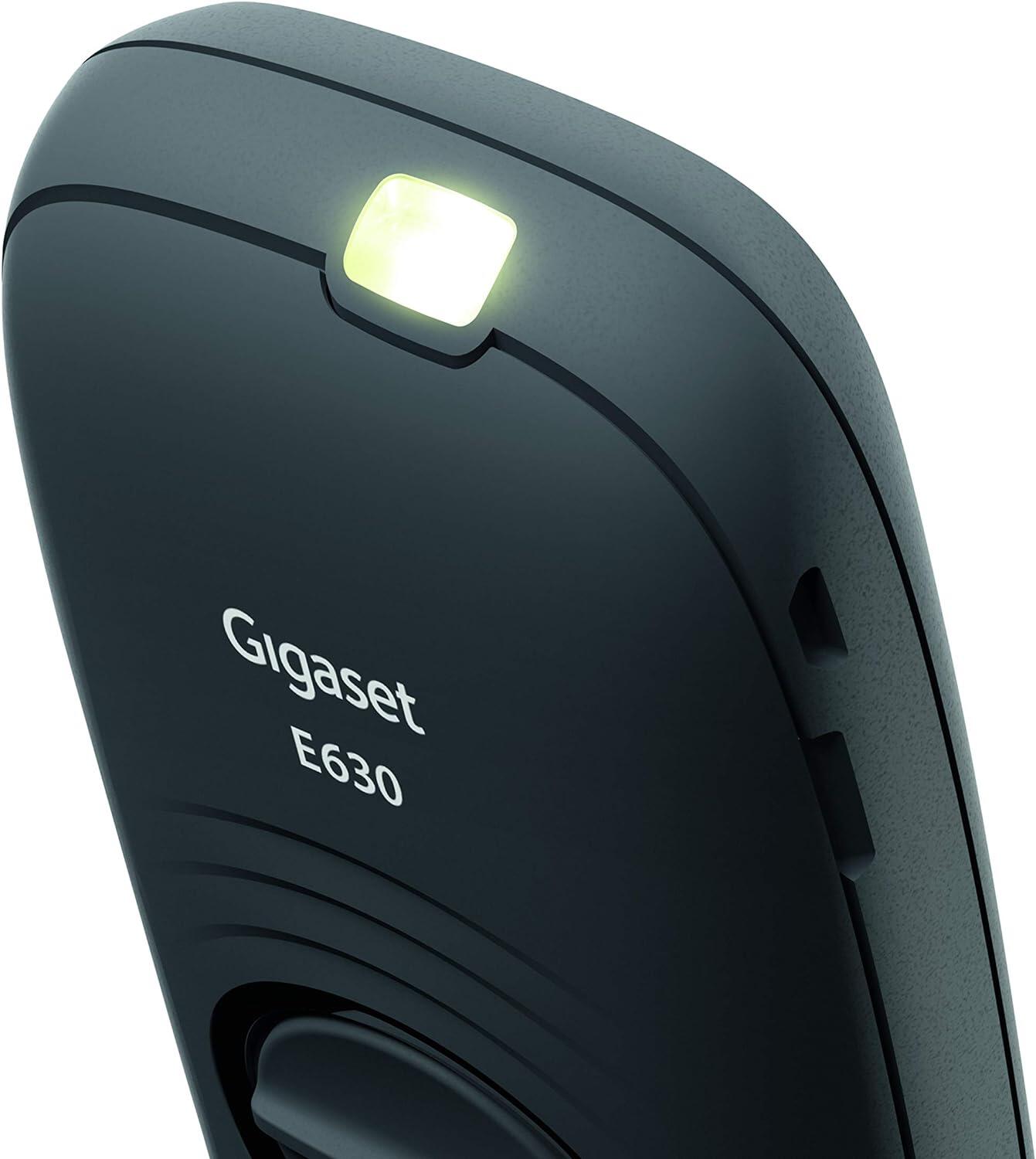 Gigaset E630HX Mobilteil IP65 mit Ladeschale - schwarz