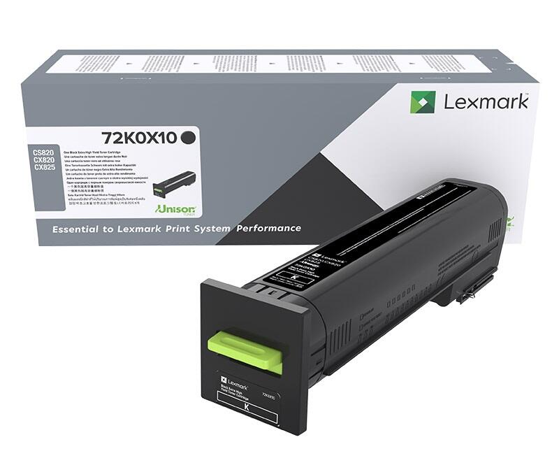 Lexmark Original Toner Standard Variante - CS/CX820 schwarz 33000 Seiten (72K0X10)