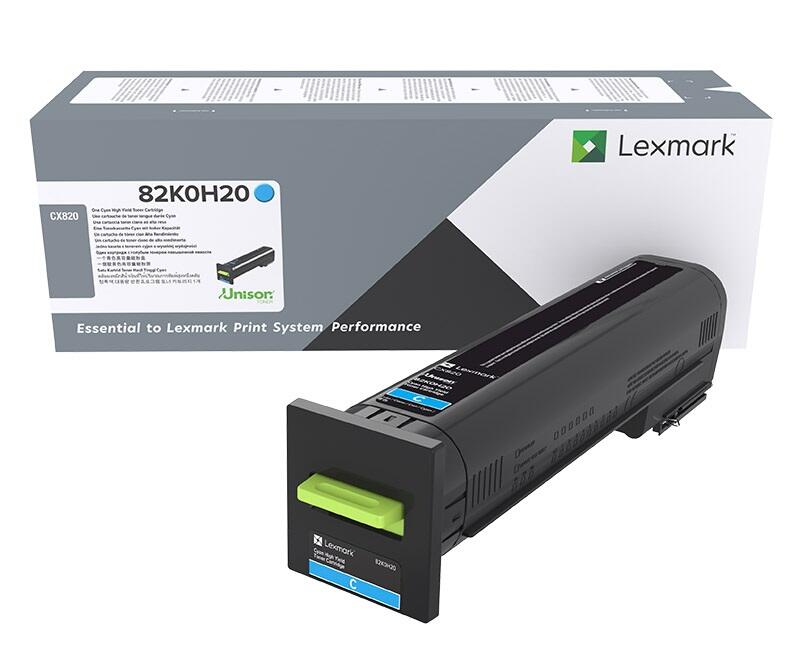 Lexmark Original Toner Standard Variante - CX820 cyan 17.000 Seiten (82K0H20)