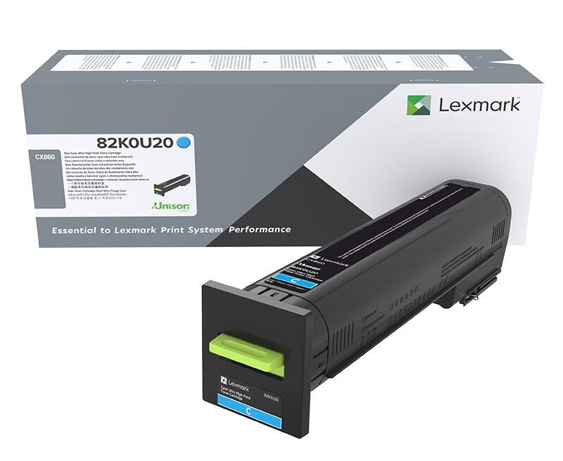 Lexmark Original Toner Standard Variante - CX860 cyan 55.000 Seiten (82K0U20)