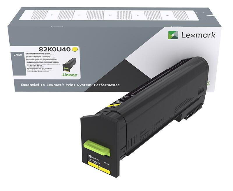 Lexmark Original Toner Standard Variante - CX860 gelb 55.000 Seiten (82K0U40)