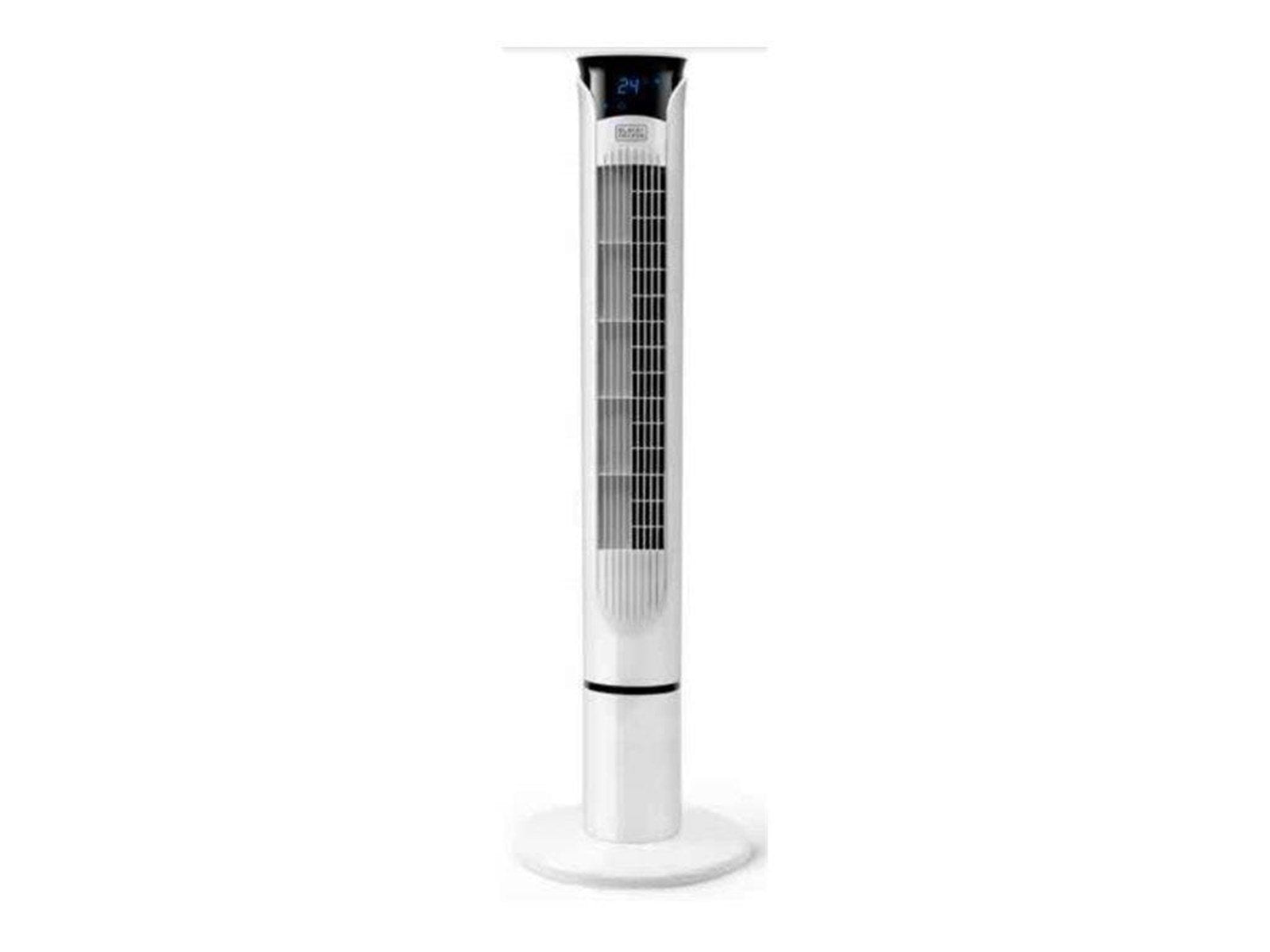 Black & Decker Tower Fan White 102cm