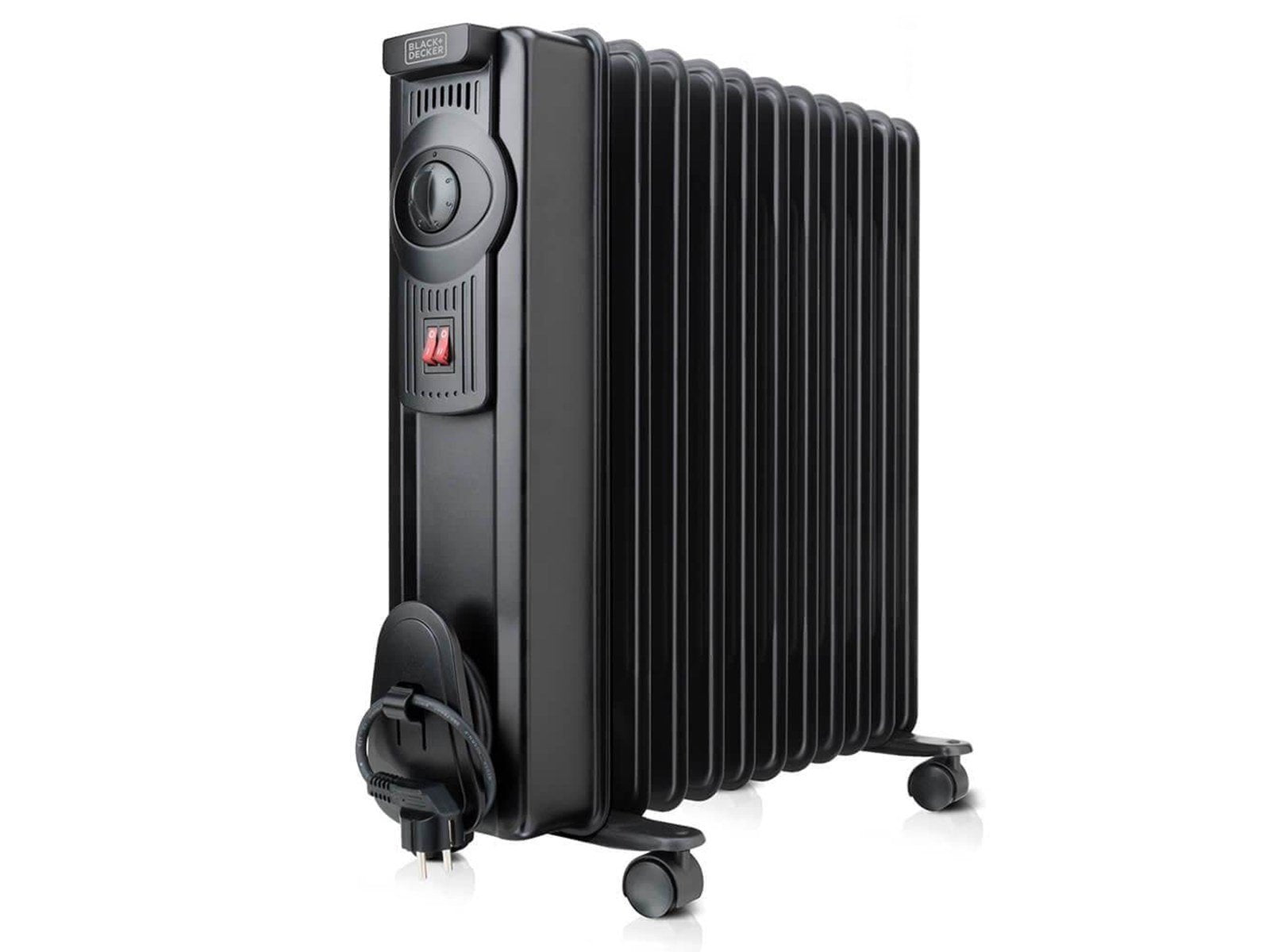 Black & Decker Oil Heater 1500W Black
