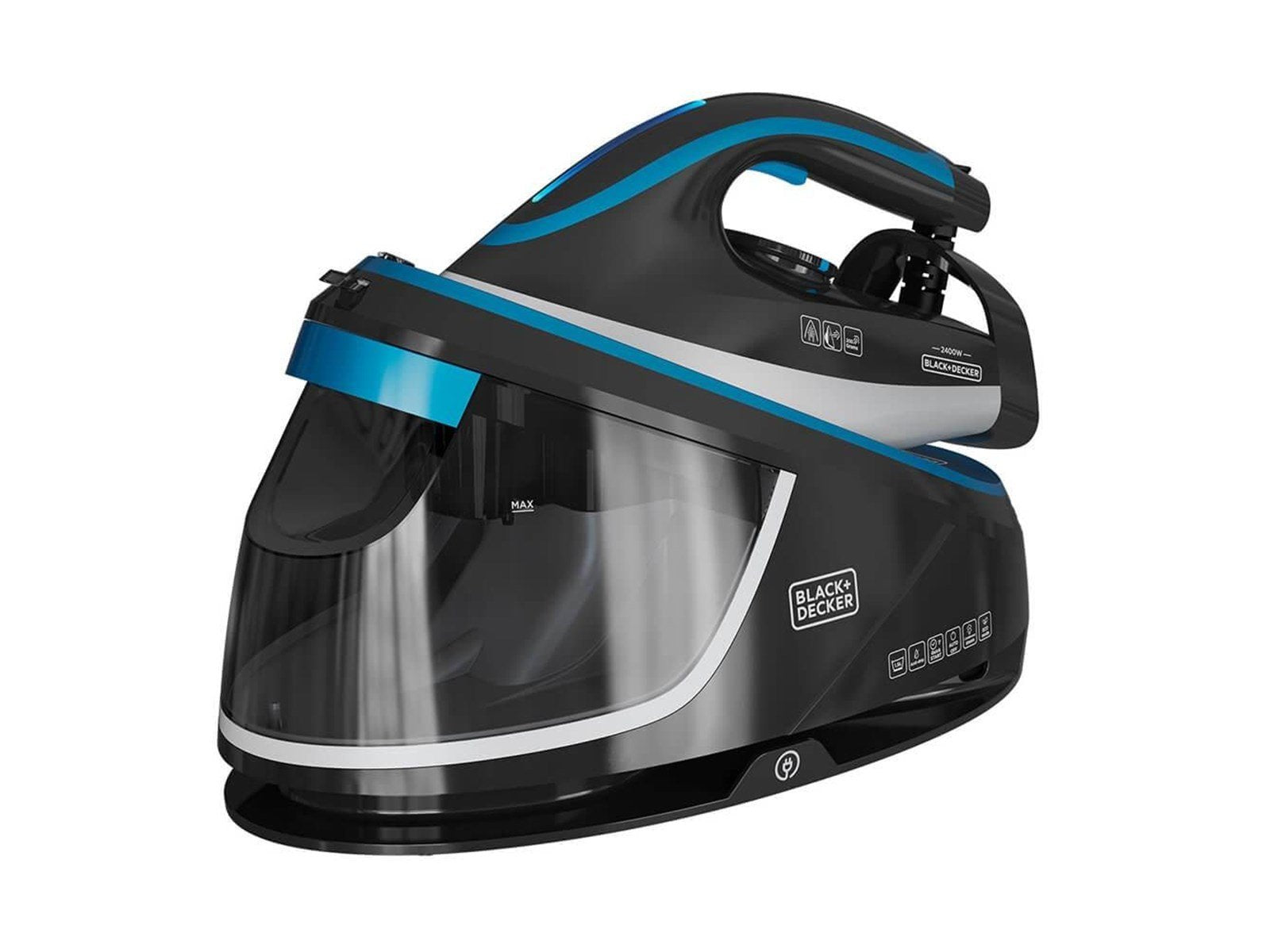 Black & Decker Dampfbügeleisen Steam Station 1.5L Black