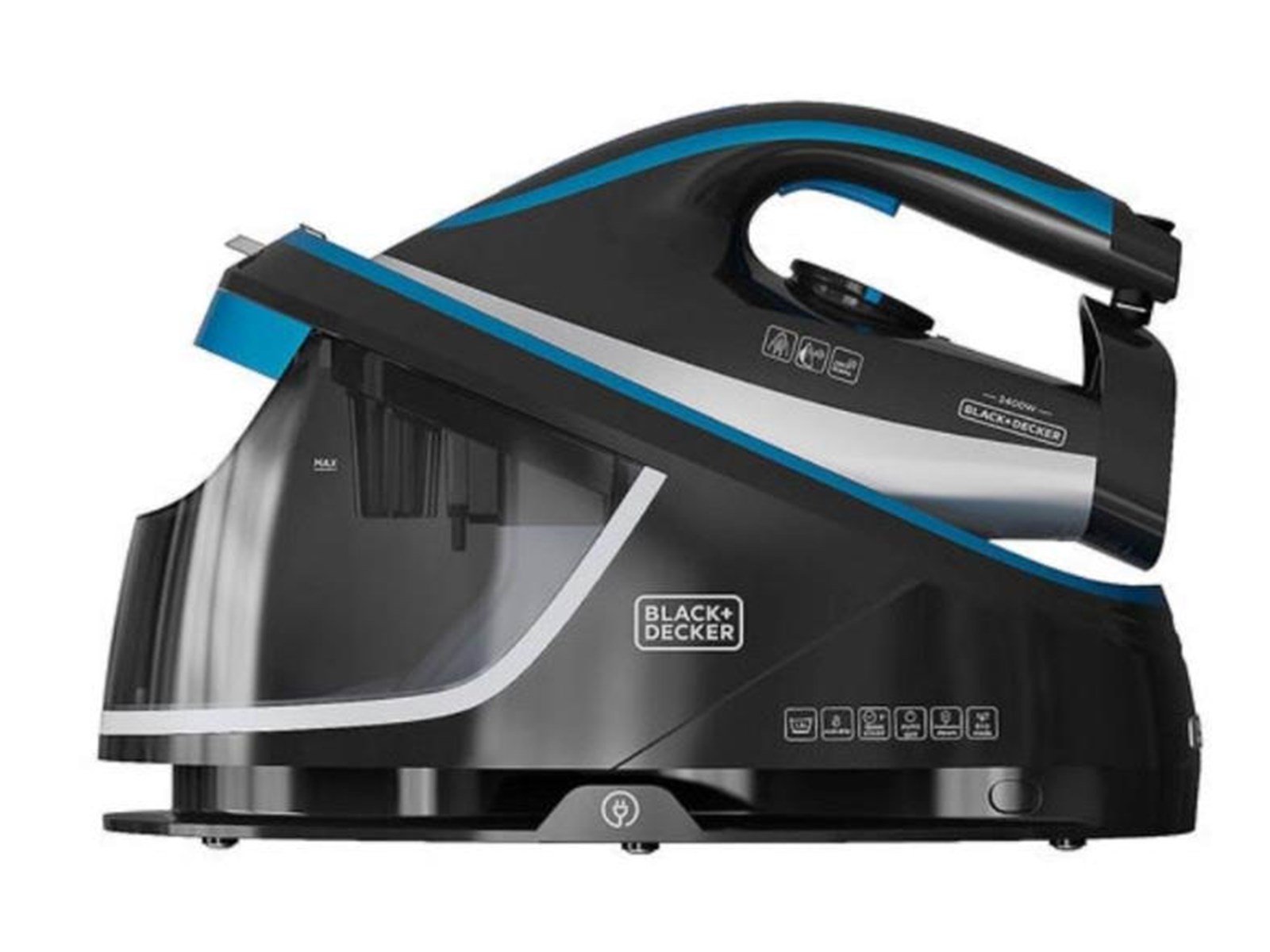 Black & Decker Dampfbügeleisen Steam Station 1.5L Black