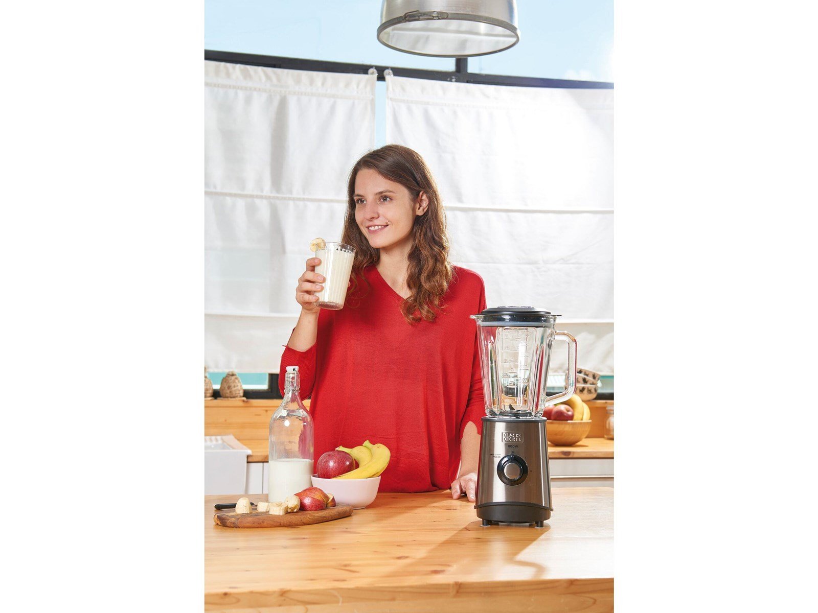 Black & Decker Mixer Blender 800W Brushed Steel - 800 W