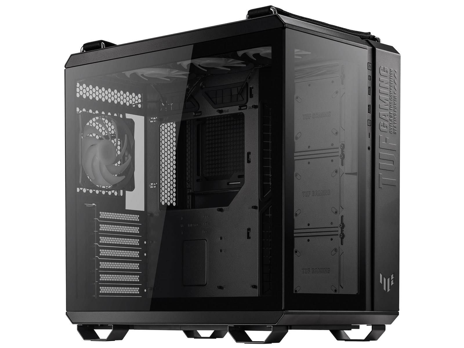 ASUS TUF GAMING GT502 PLUS - Gehäuse - Miditower - Schwarz