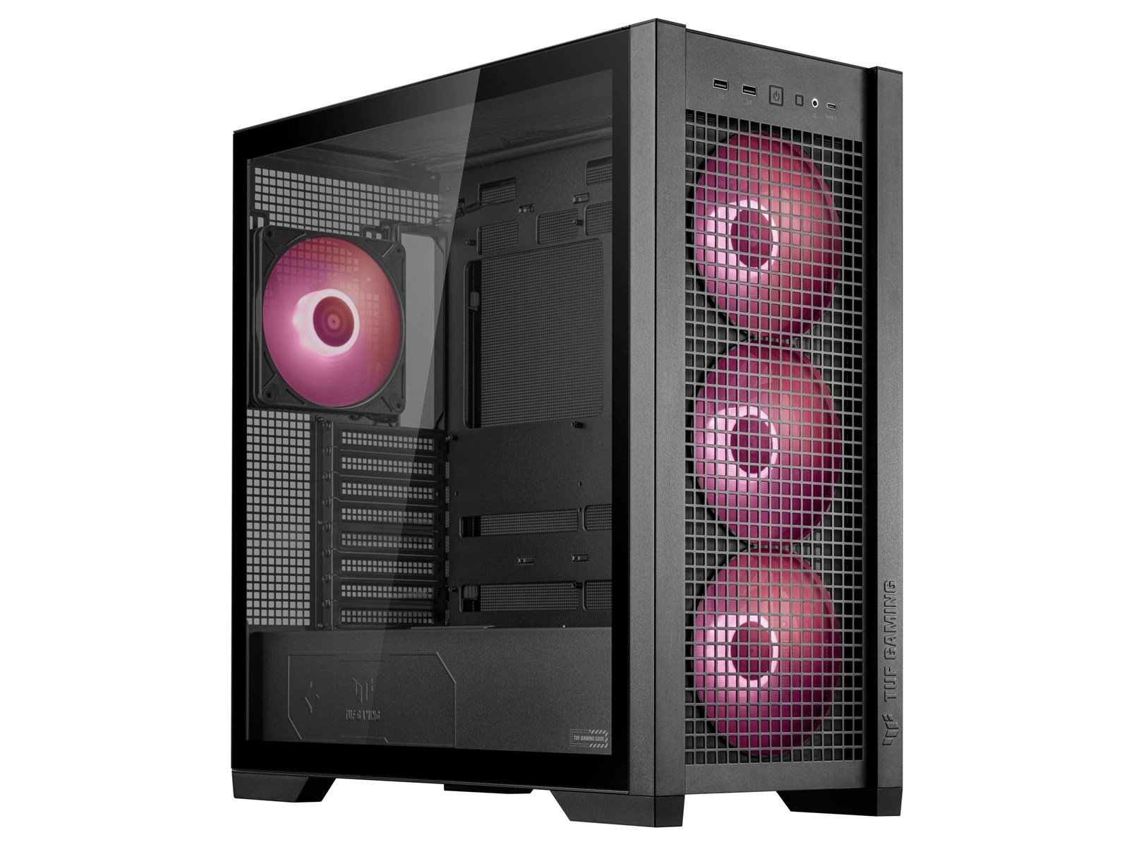 ASUS TUF Gaming GT302 - Gehäuse - Miditower - Schwarz