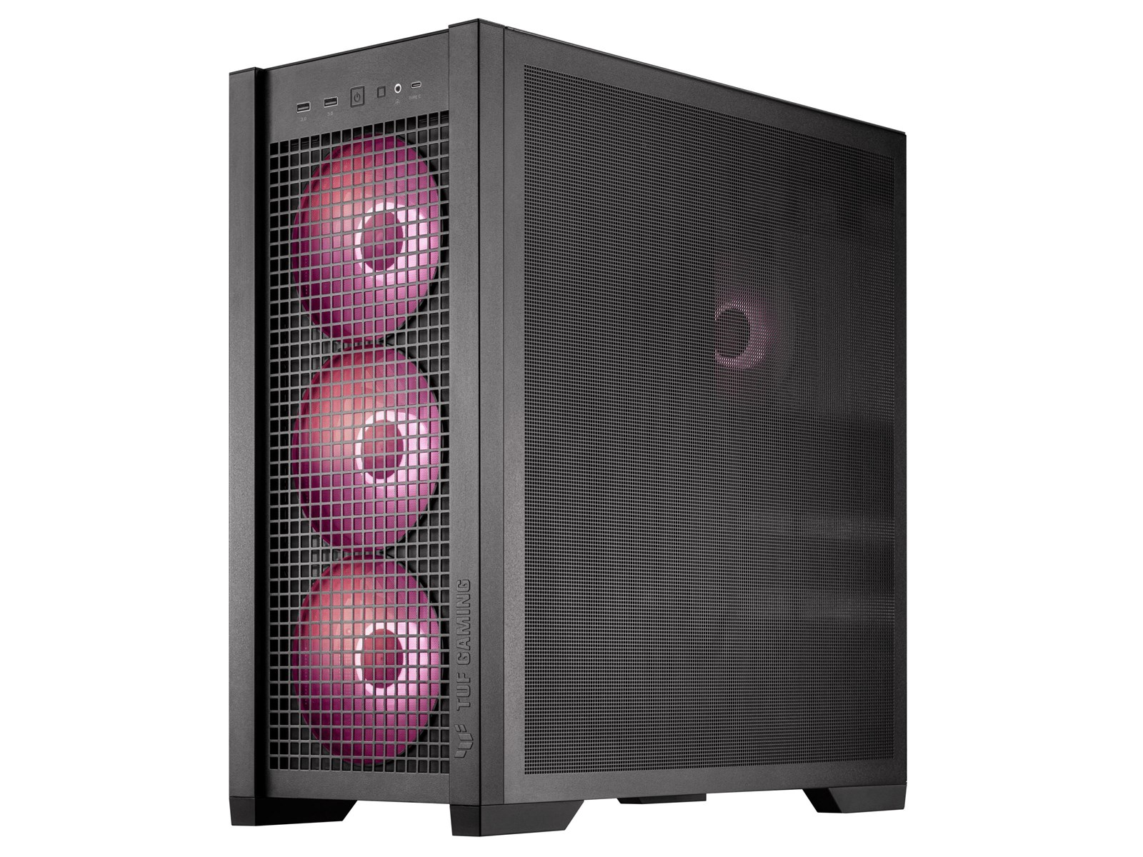 ASUS TUF Gaming GT302 - Gehäuse - Miditower - Schwarz