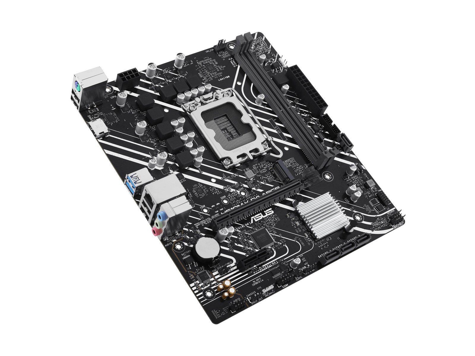 ASUS PRIME H610M-K D4 ARGB Mainboard - Intel H610 - Intel LGA1700 socket - DDR4 RAM - Micro-ATX