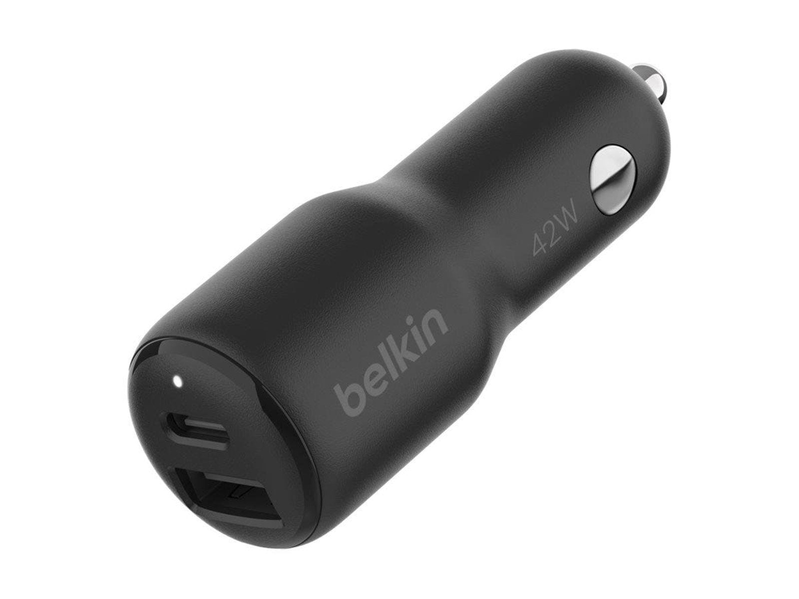 Belkin BoostCharge car power adapter - USB 24 pin USB-C - 42 Watt
