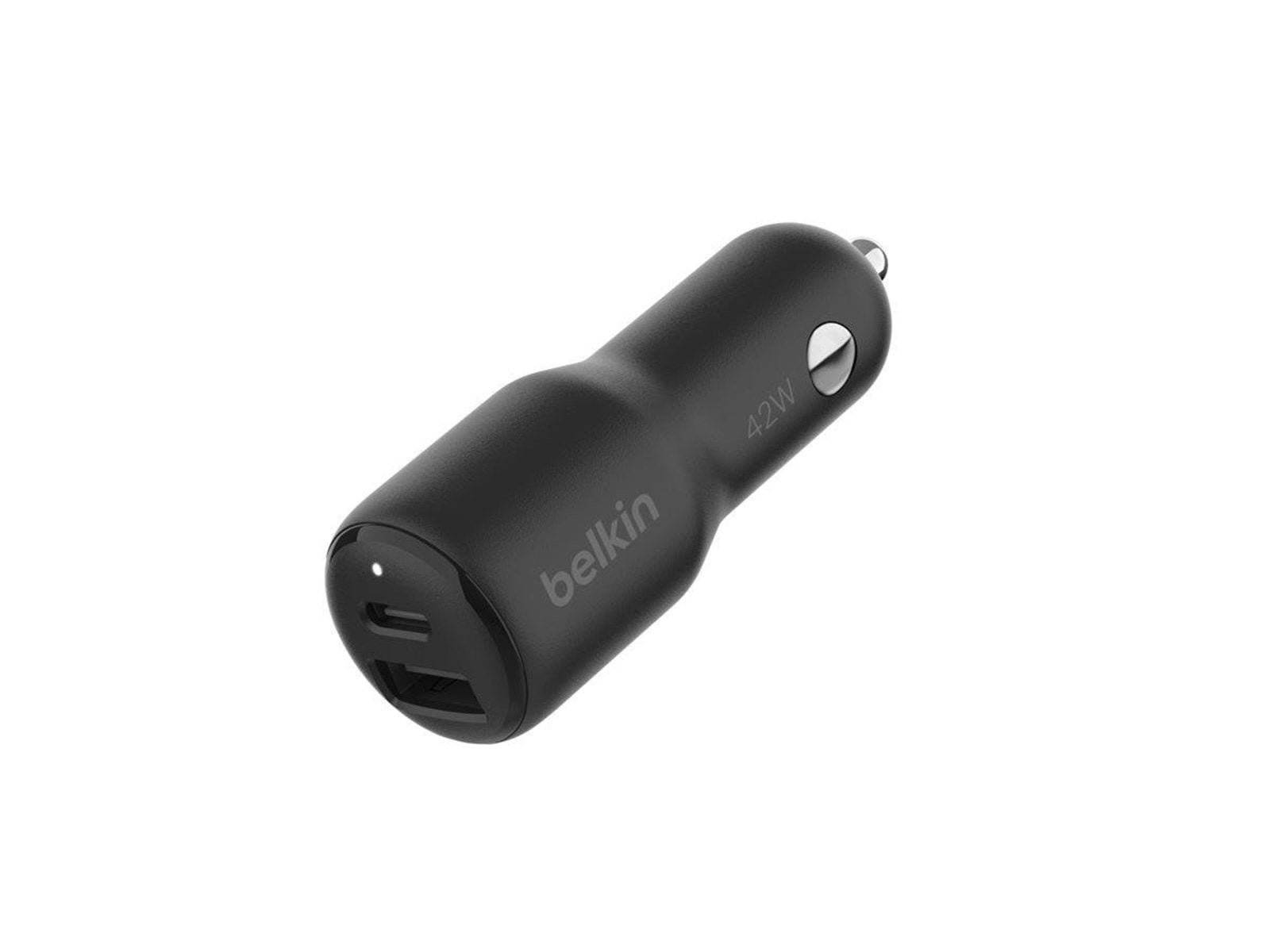 Belkin BoostCharge car power adapter - USB 24 pin USB-C - 42 Watt