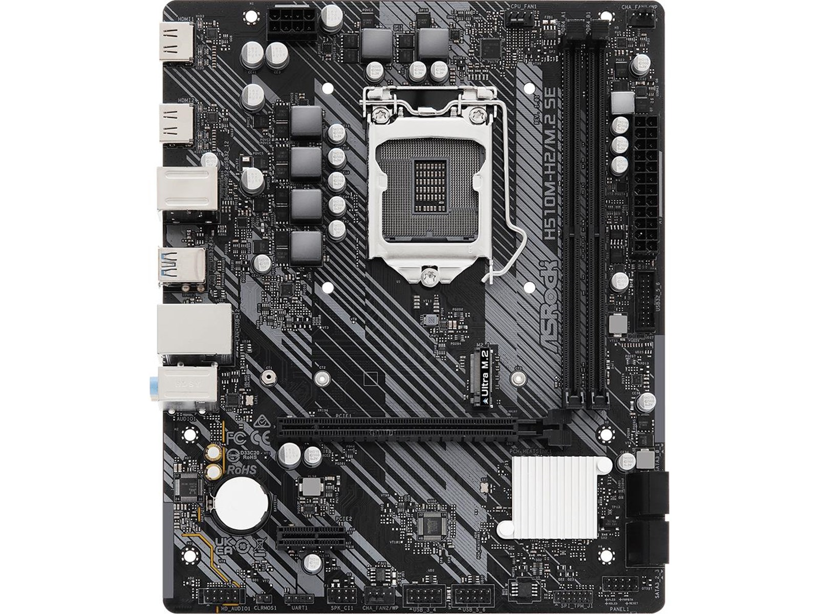 ASRock H510M-H2/M.2 SE Mainboard - Intel H470 - Intel LGA1200 socket - DDR4 RAM - Micro-ATX