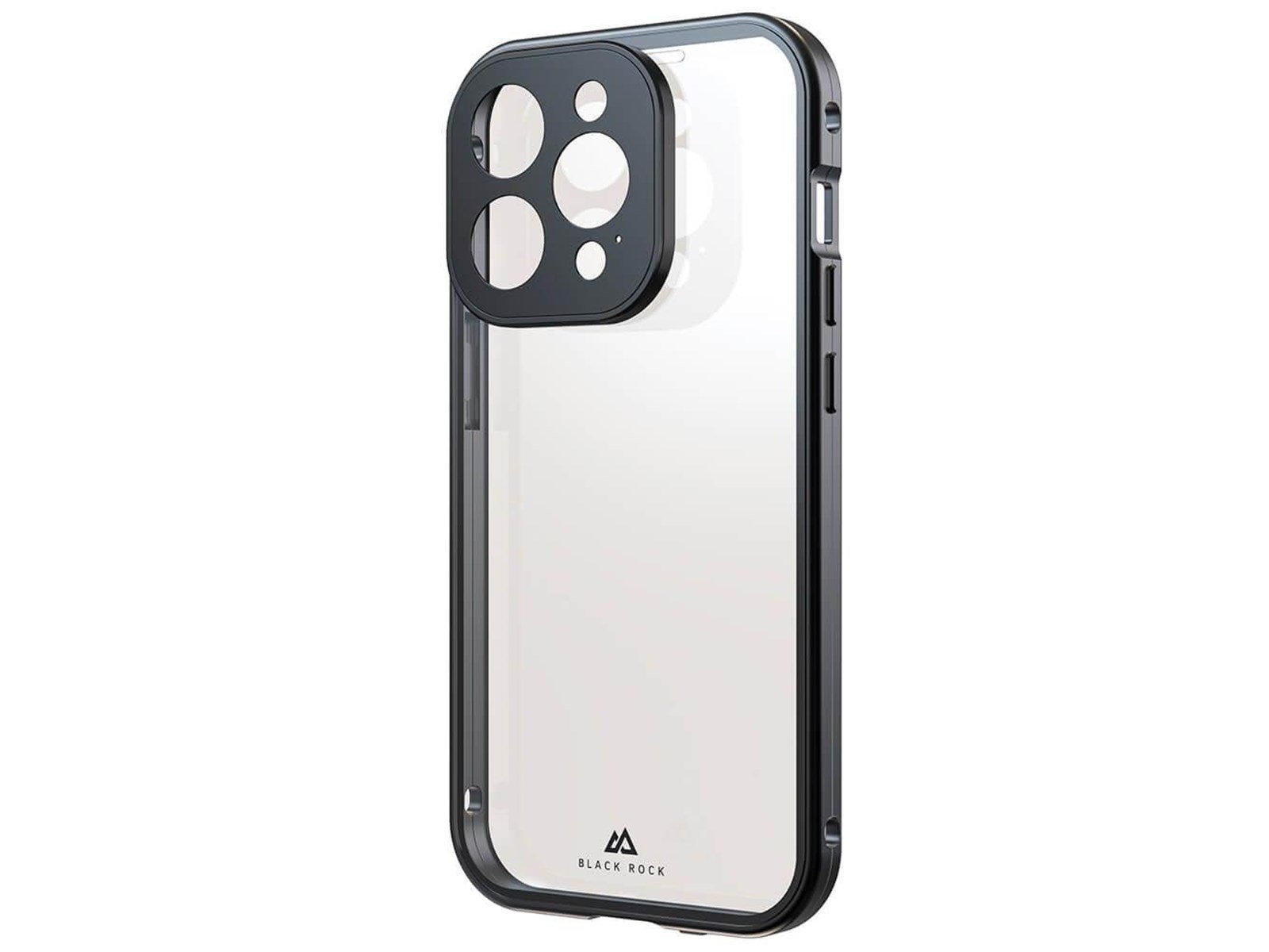 BLACK ROCK Phone Case 360° Glass Transp/Black - iPhone 15 Pro
