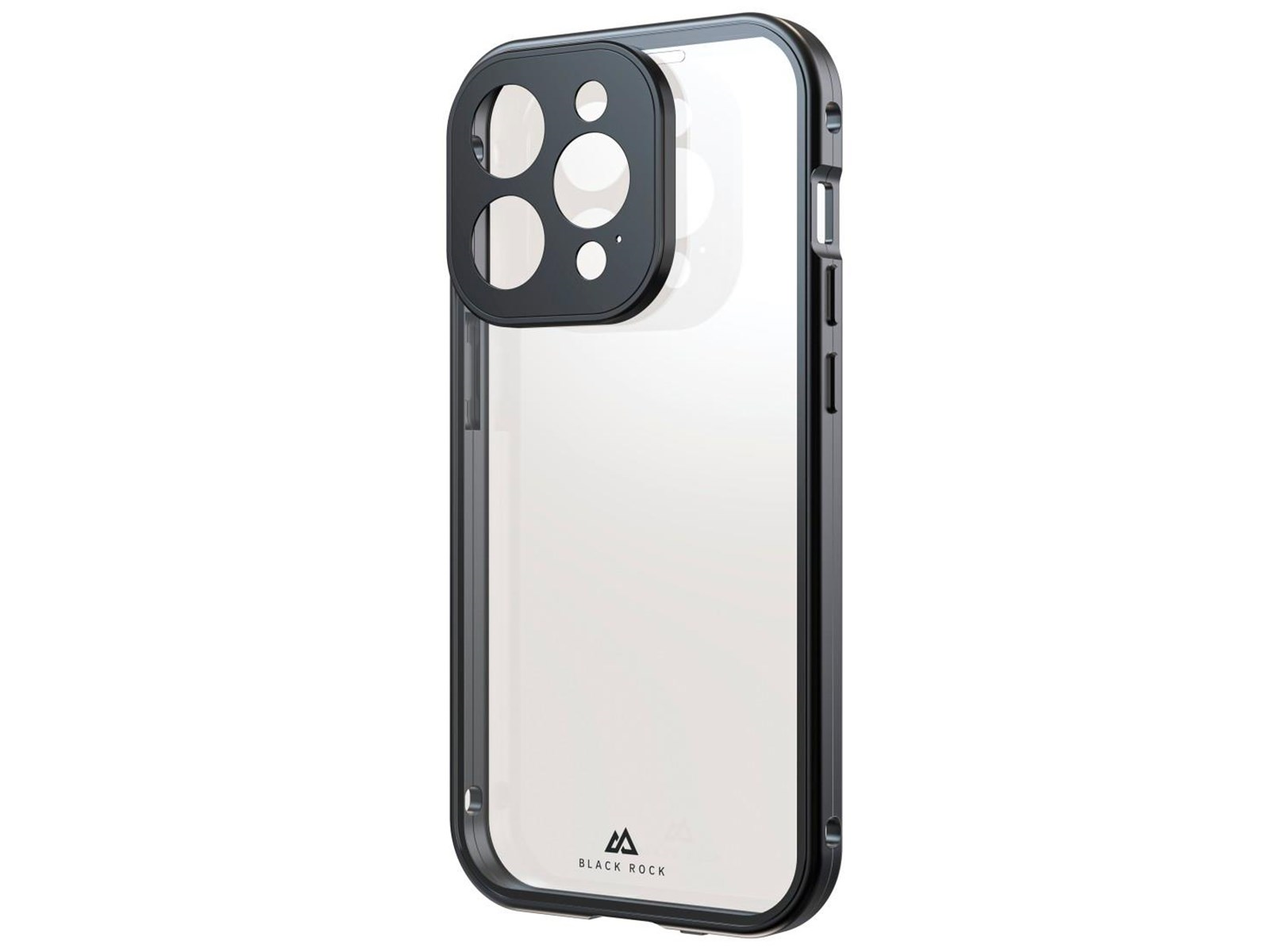 BLACK ROCK Phone Case 360° Glass Transp/Black - iPhone 15 Pro