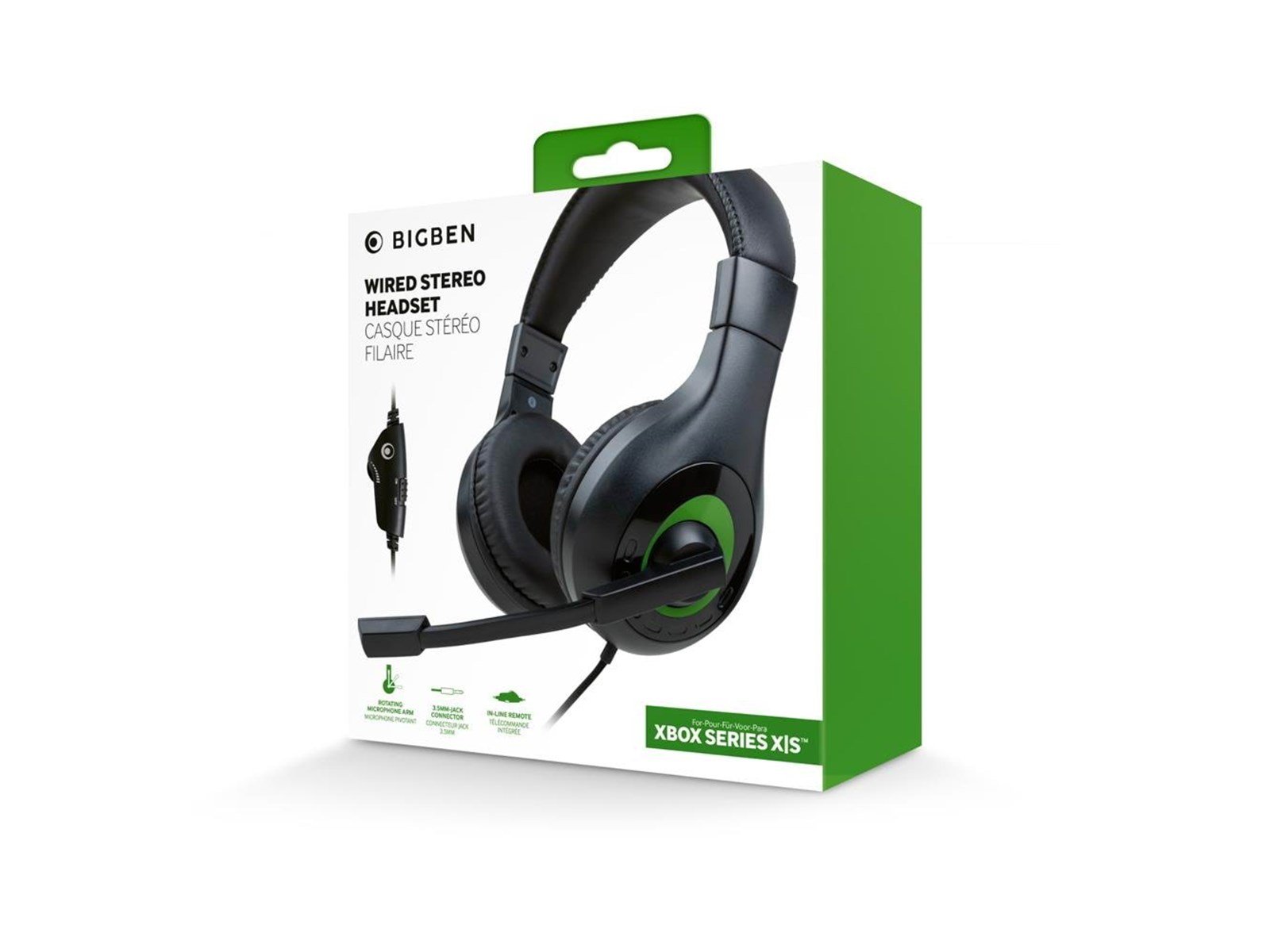 BigBen Interactive V1 - Black - Wired Headset - Microsoft Xbox Series S