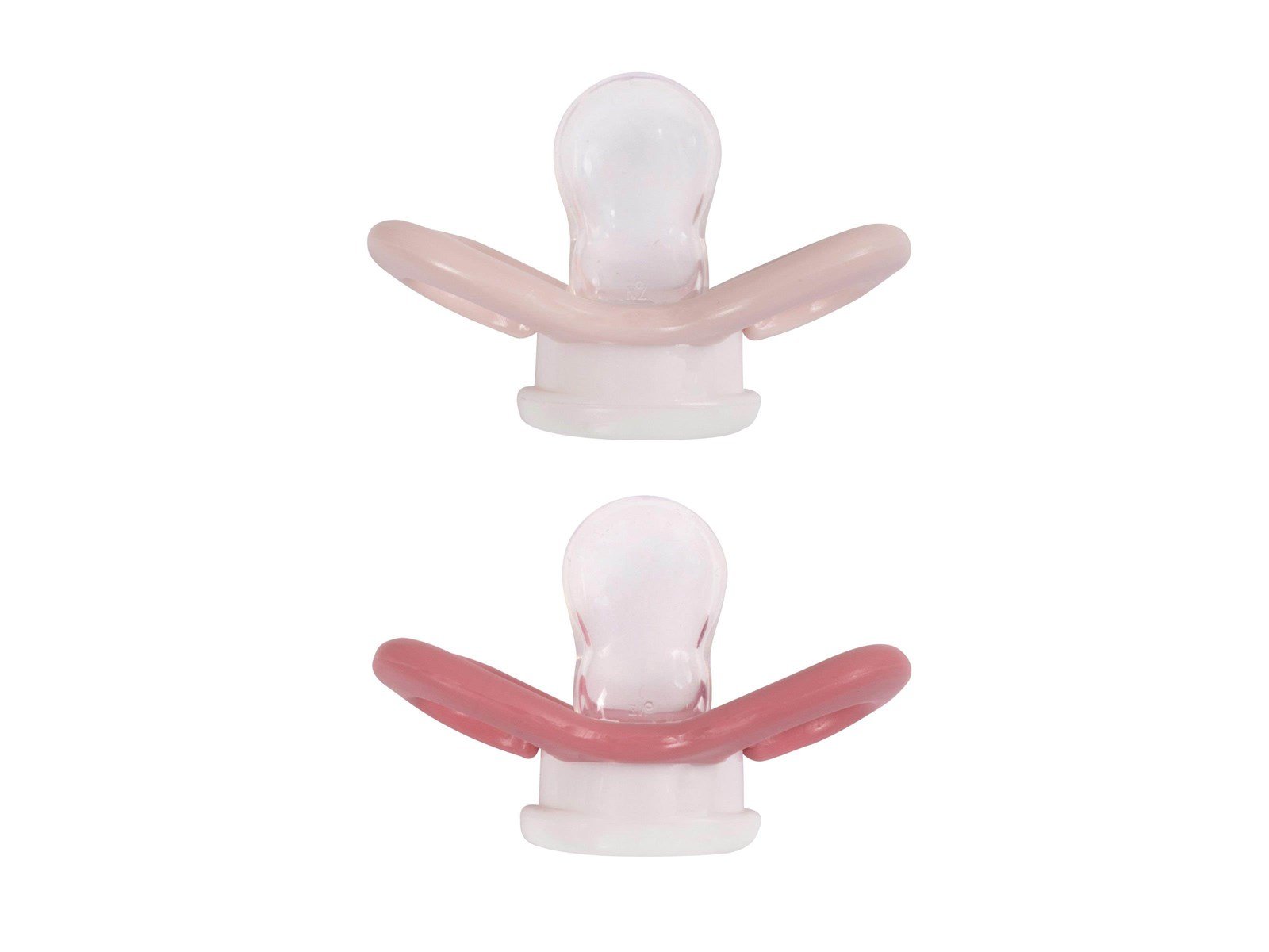 Barnets Favorit 2 pak luftsutter silikone 6+ mdr. - Rosa/Lyserød