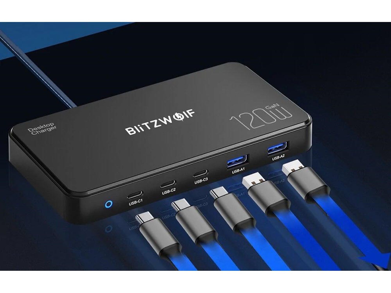 BlitzWolf Charging Station Blitzwolf BW-i100 5in1 120W