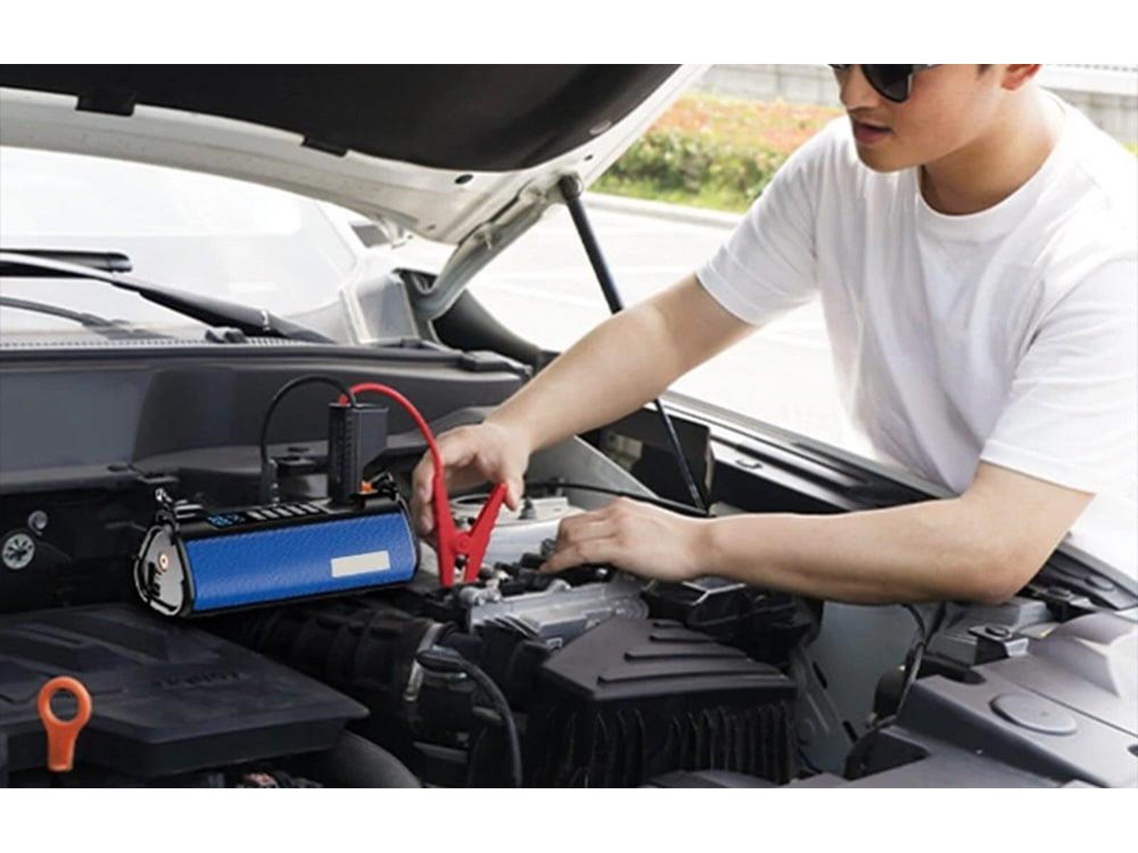 BlitzWolf Car jump starter 16000mAh Powerbank (Akku) - schwarz - 16000 mAh