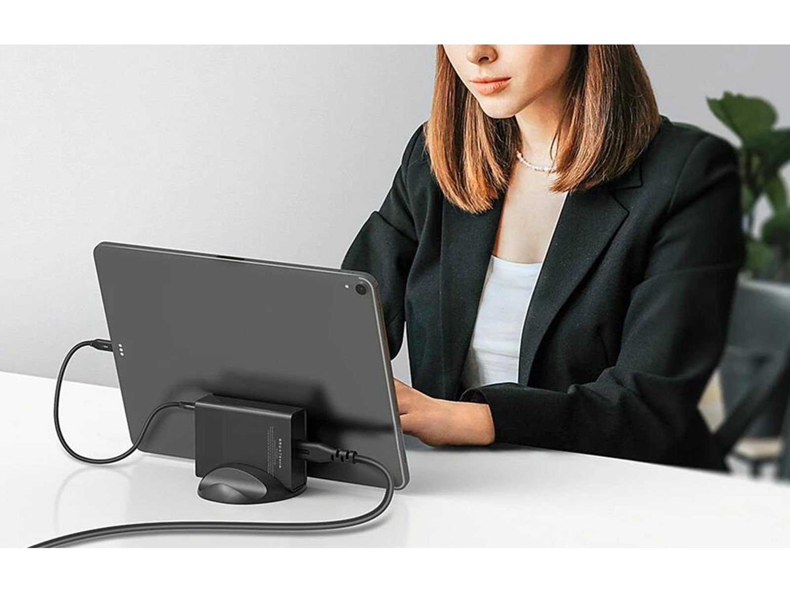 BlitzWolf Wall charger BW-S25 75W 3x USB + 3x USB-C (black) USB-Hubs - USB 3.0 - 6 - Schwarz