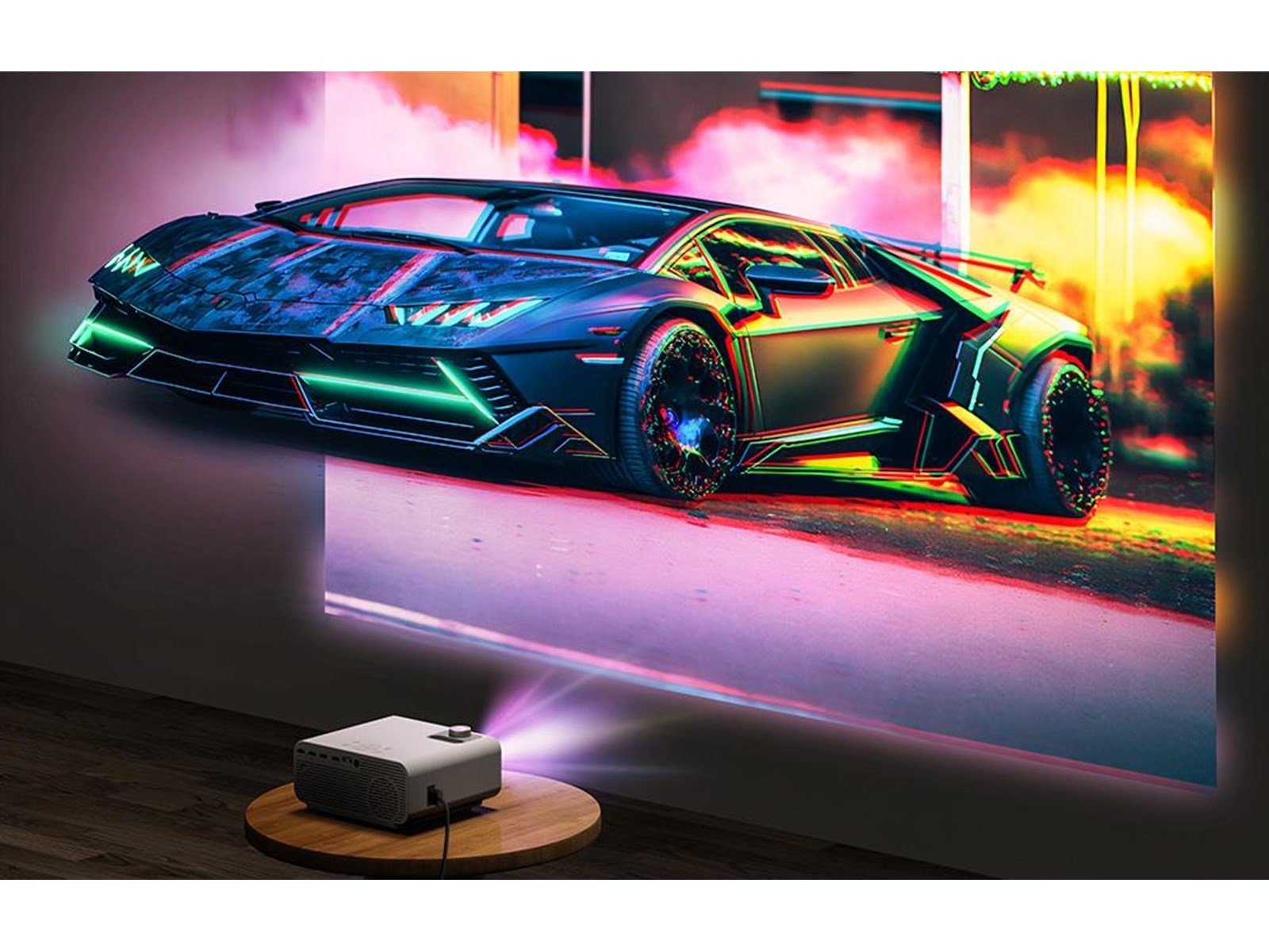 BlitzWolf Projektoren LED projector BW-V5 1080p HDMI USB AV - 1920 x 1080 - 650 lumens
