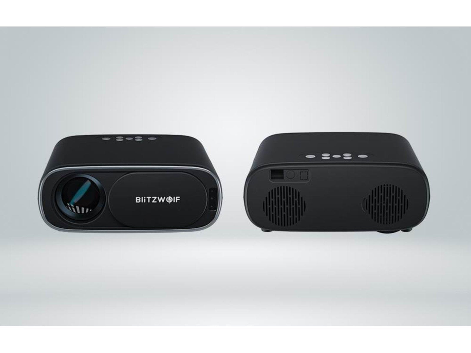 BlitzWolf Projektoren 1080p LED beamer / projector Wi-Fi + Bluetooth (black) - 1920 x 1080 - 10000 ANSI lumens