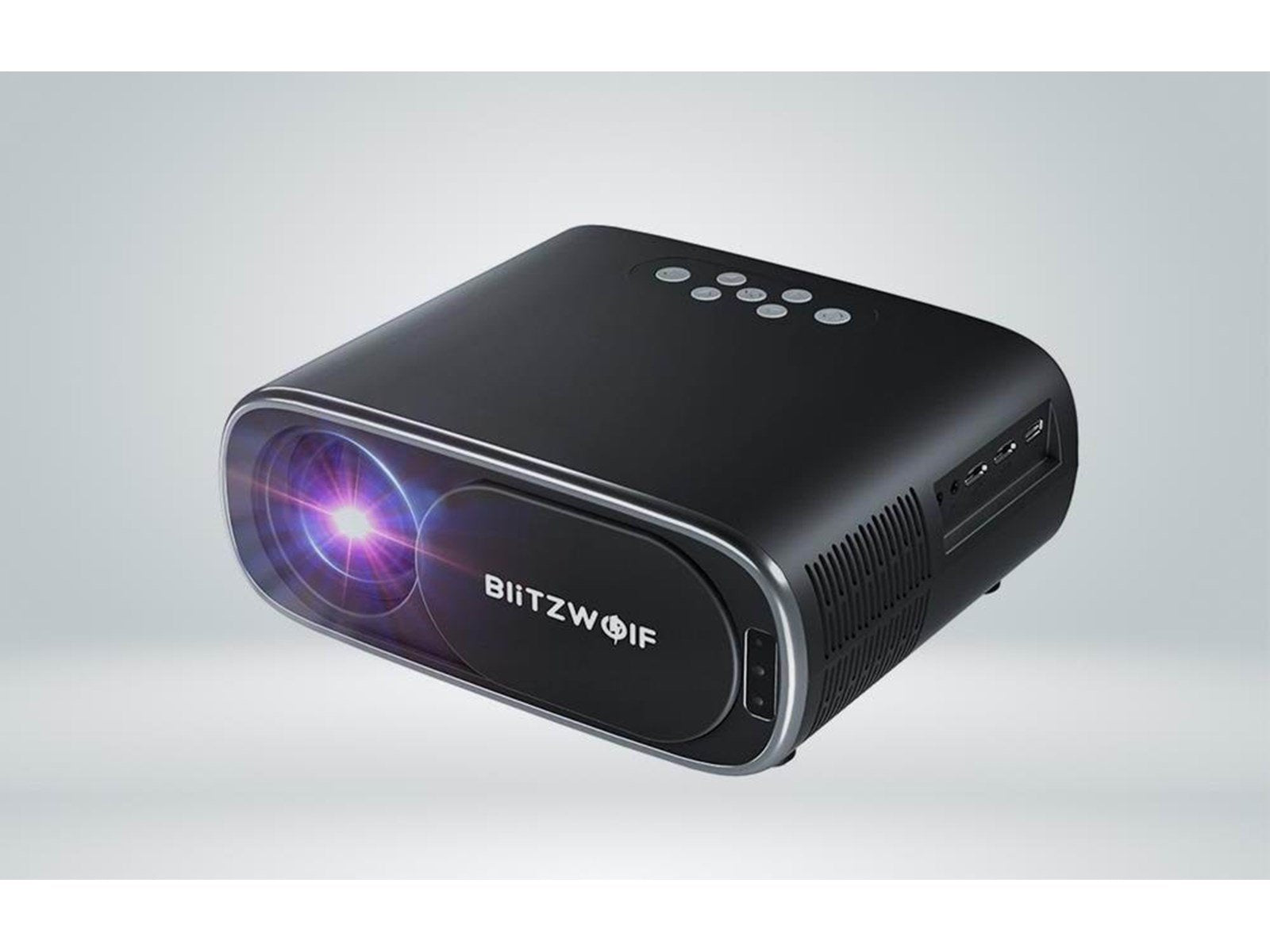 BlitzWolf Projektoren 1080p LED beamer / projector Wi-Fi + Bluetooth (black) - 1920 x 1080 - 10000 ANSI lumens