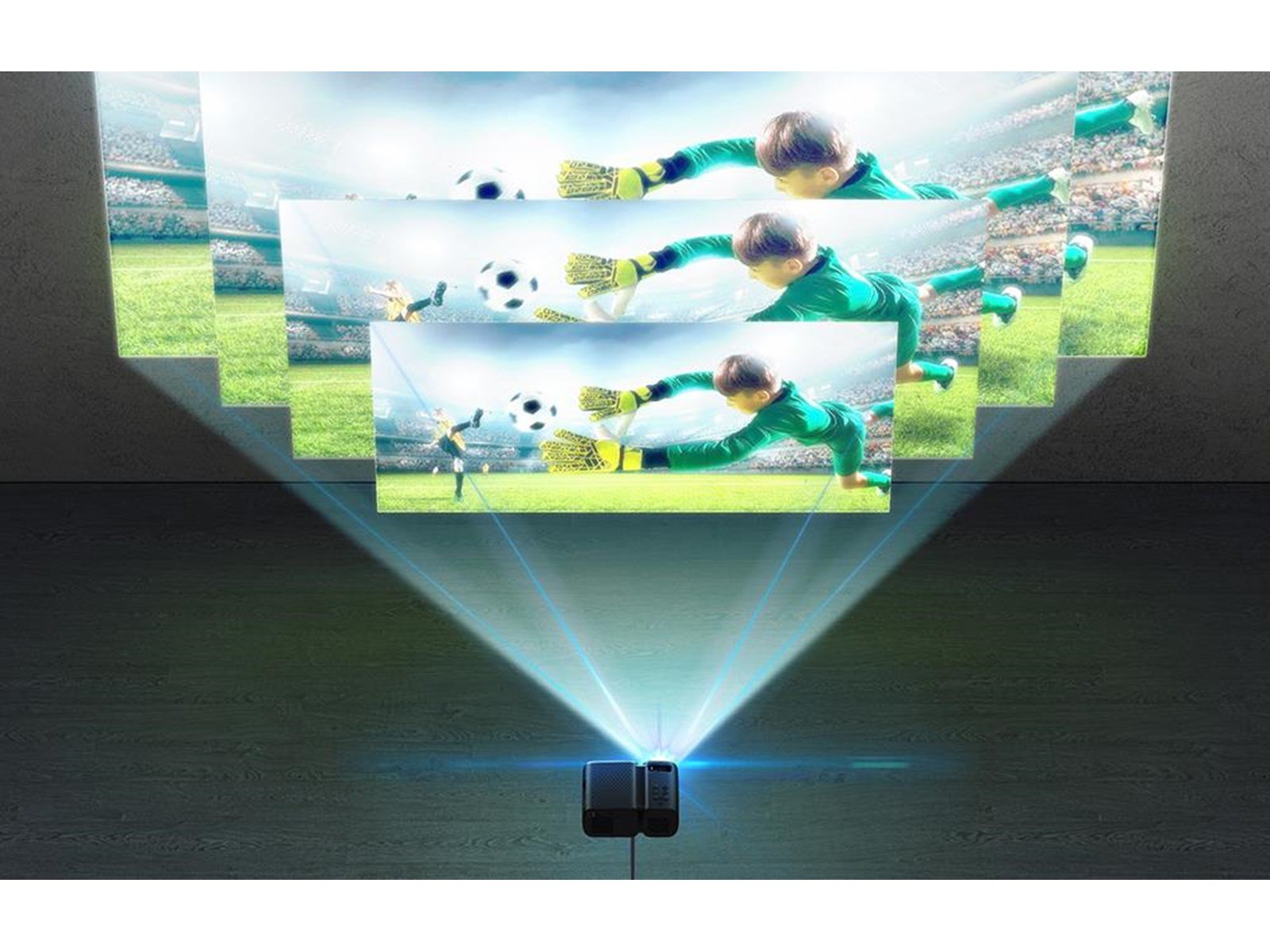 BlitzWolf Projektoren Mini LED beamer / projector Wi-Fi + Bluetooth (black) - 1280 x 720 - 250 ANSI lumens