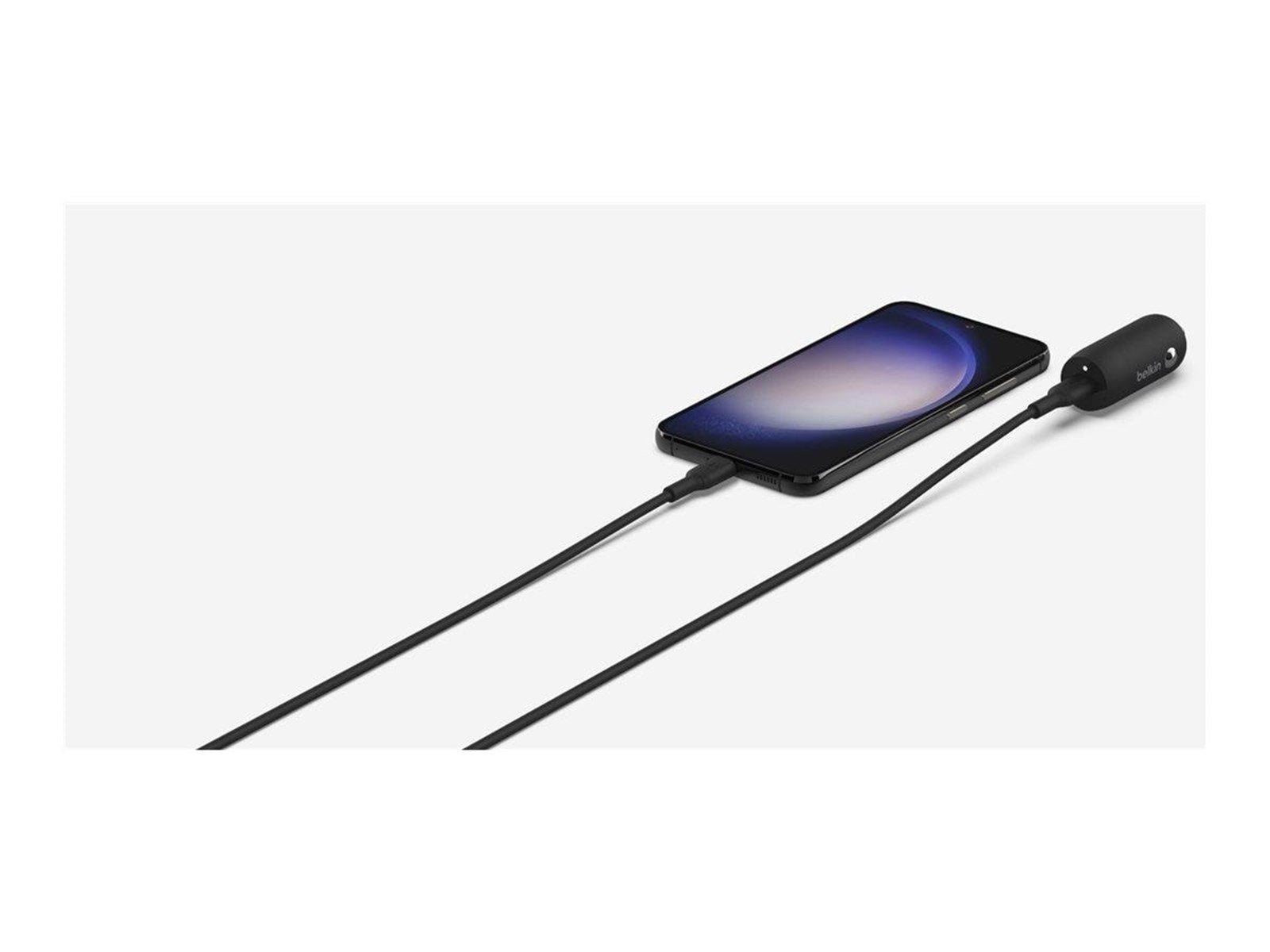 Belkin BoostCharge 30W USB-C Car Charger + USB-C to USB-C cable