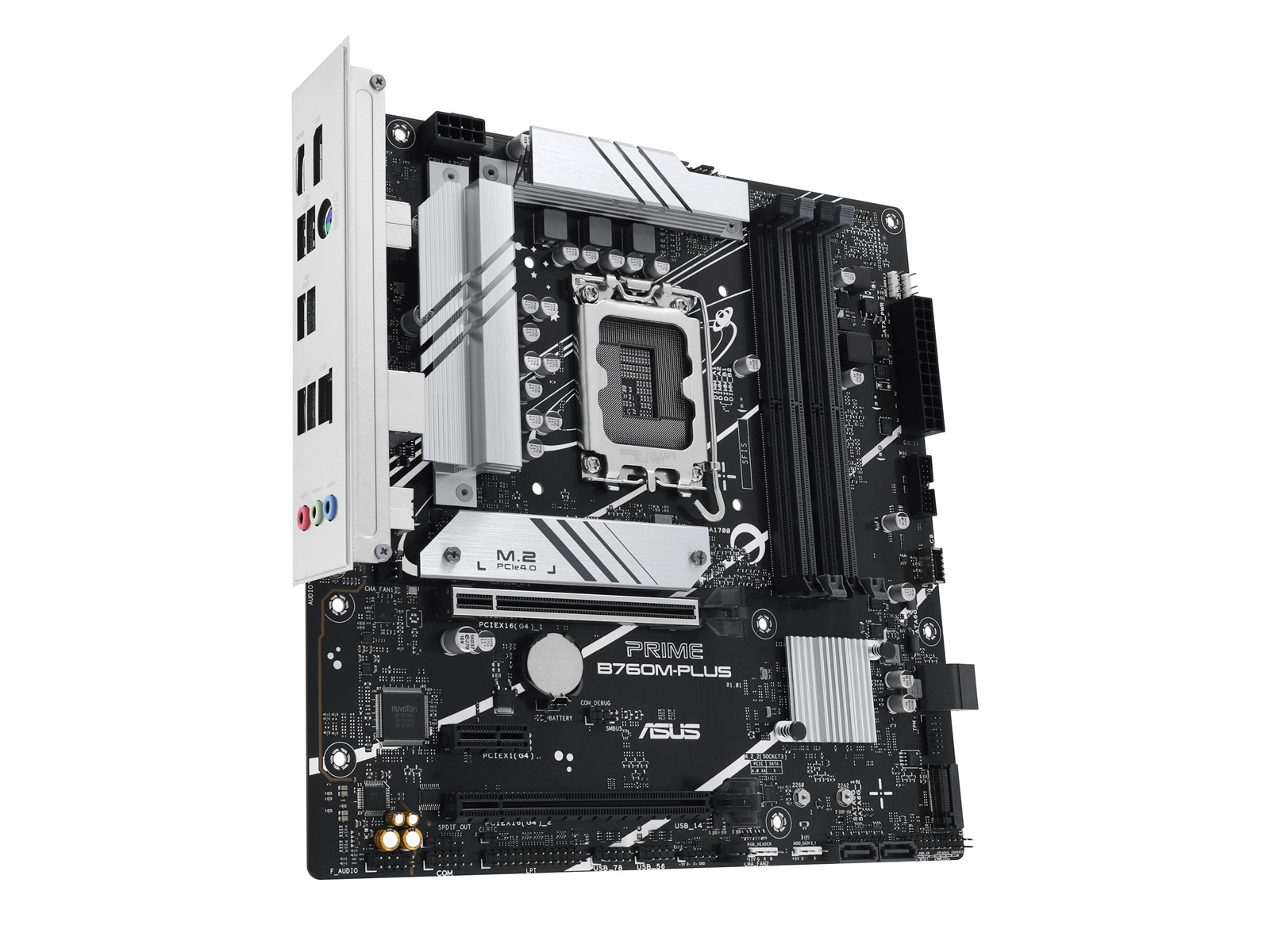 ASUS PRIME B760M-PLUS Mainboard - Intel B760 - Intel LGA1700 socket - DDR5 RAM - Micro-ATX
