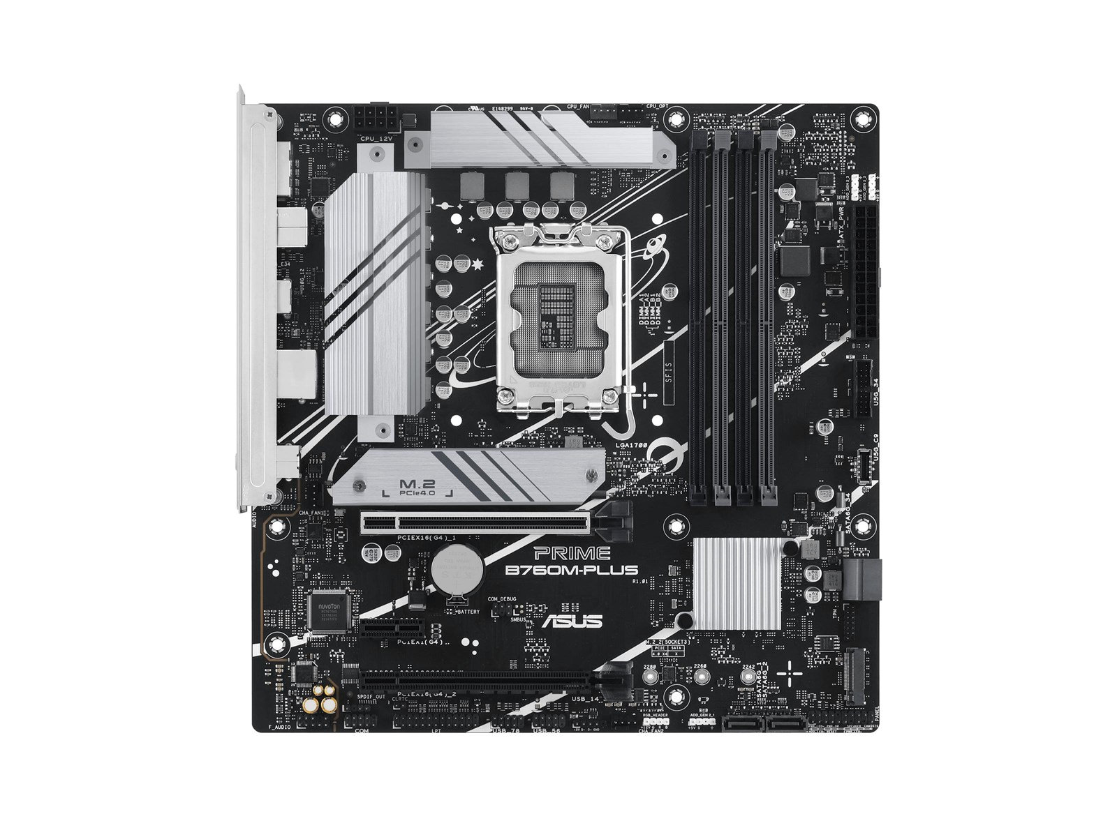 ASUS PRIME B760M-PLUS Mainboard - Intel B760 - Intel LGA1700 socket - DDR5 RAM - Micro-ATX