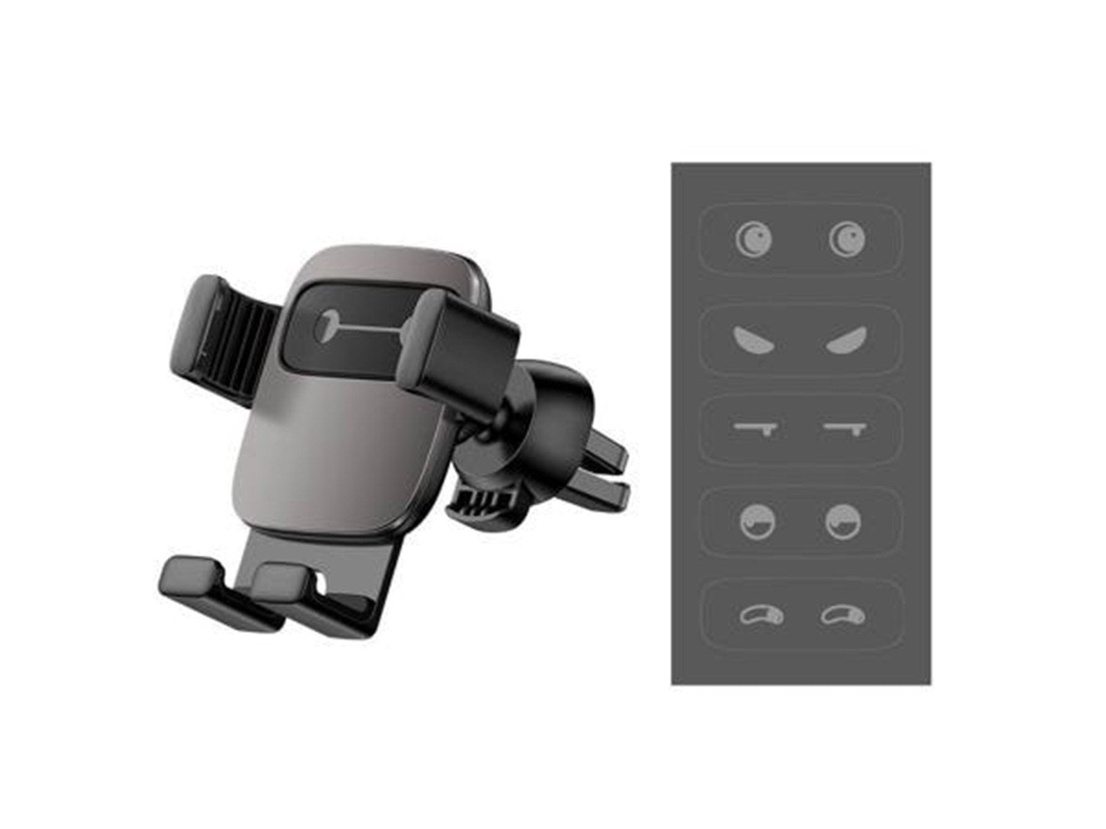 Baseus Cube Gravitational car holder on ventilation grid (Black)