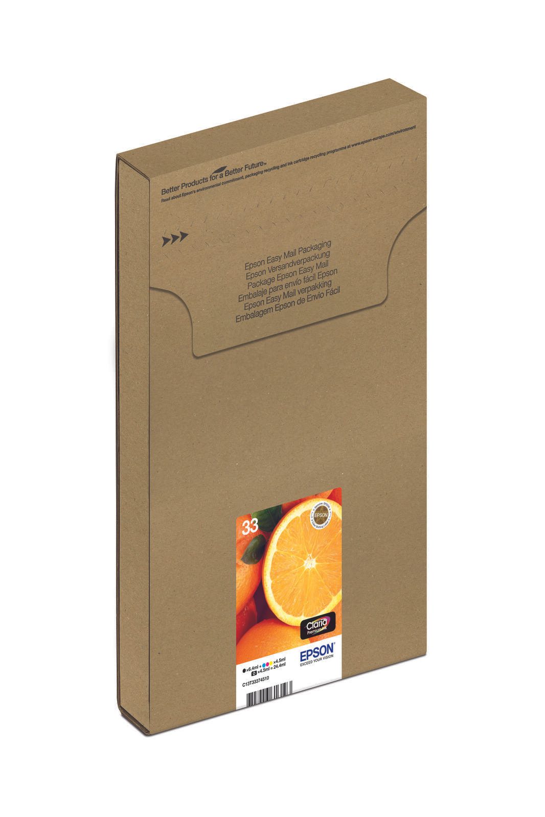 Epson Original Easy Mail Packing 33 Orange Druckerpatronen - 5er Multipack (C13T33374510)