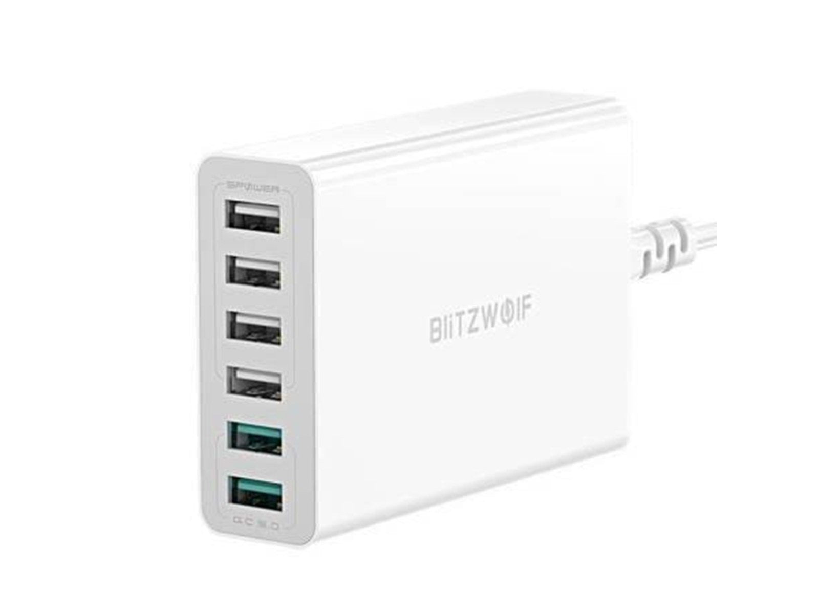 BlitzWolf Charger 6x USB Blitzwolf BW-S15 QC 3.0 60 W (white)