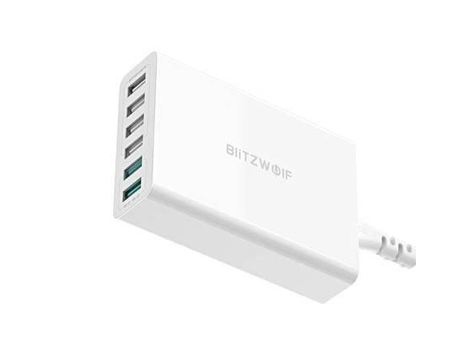 BlitzWolf Charger 6x USB Blitzwolf BW-S15 QC 3.0 60 W (white)