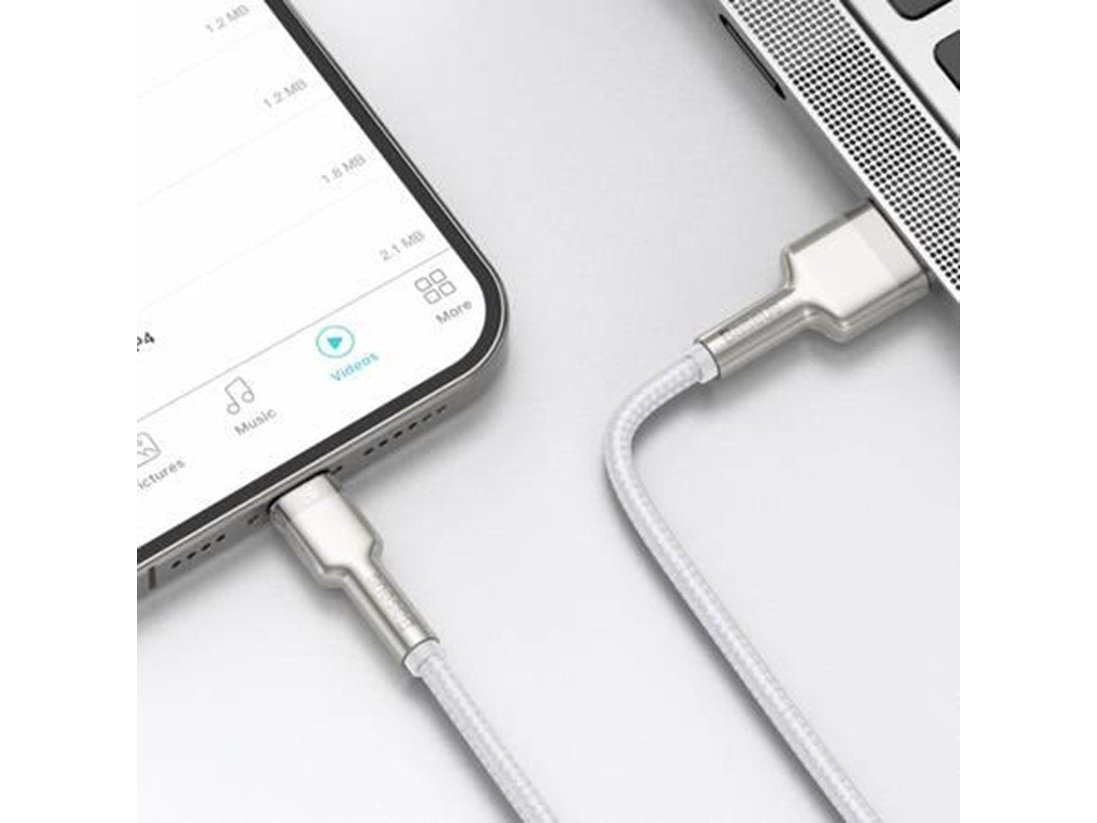 Baseus USB cable for Lightning  Cafule 2.4A 1m (white)